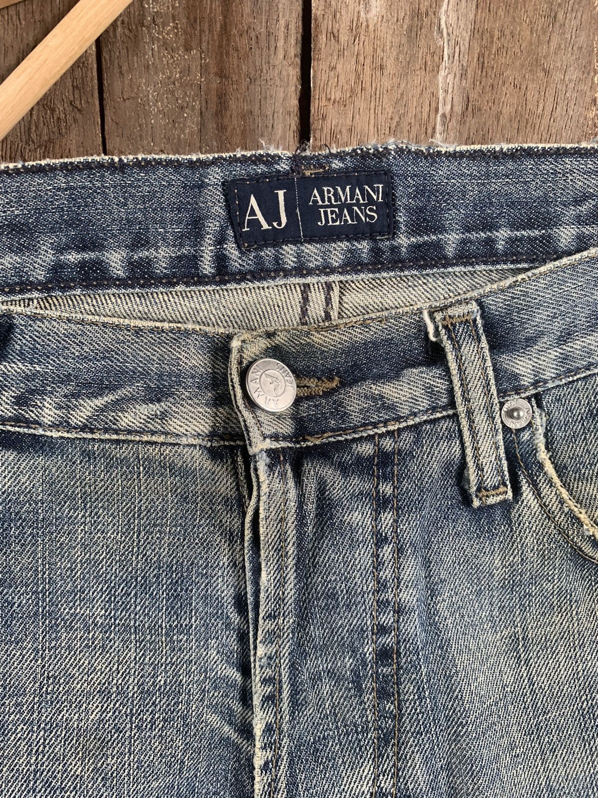 Armani RARE!! Distressed ARMANI JEANS Denim Size US 32 / EU 48 - 4 Thumbnail