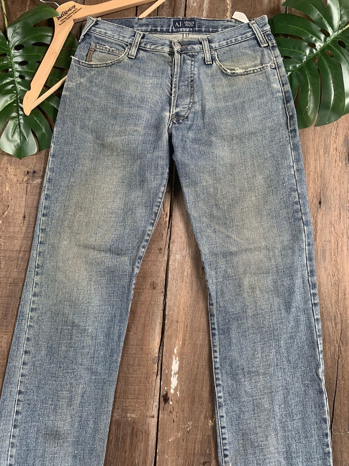 Armani RARE!! Distressed ARMANI JEANS Denim Size US 32 / EU 48 - 5 Thumbnail