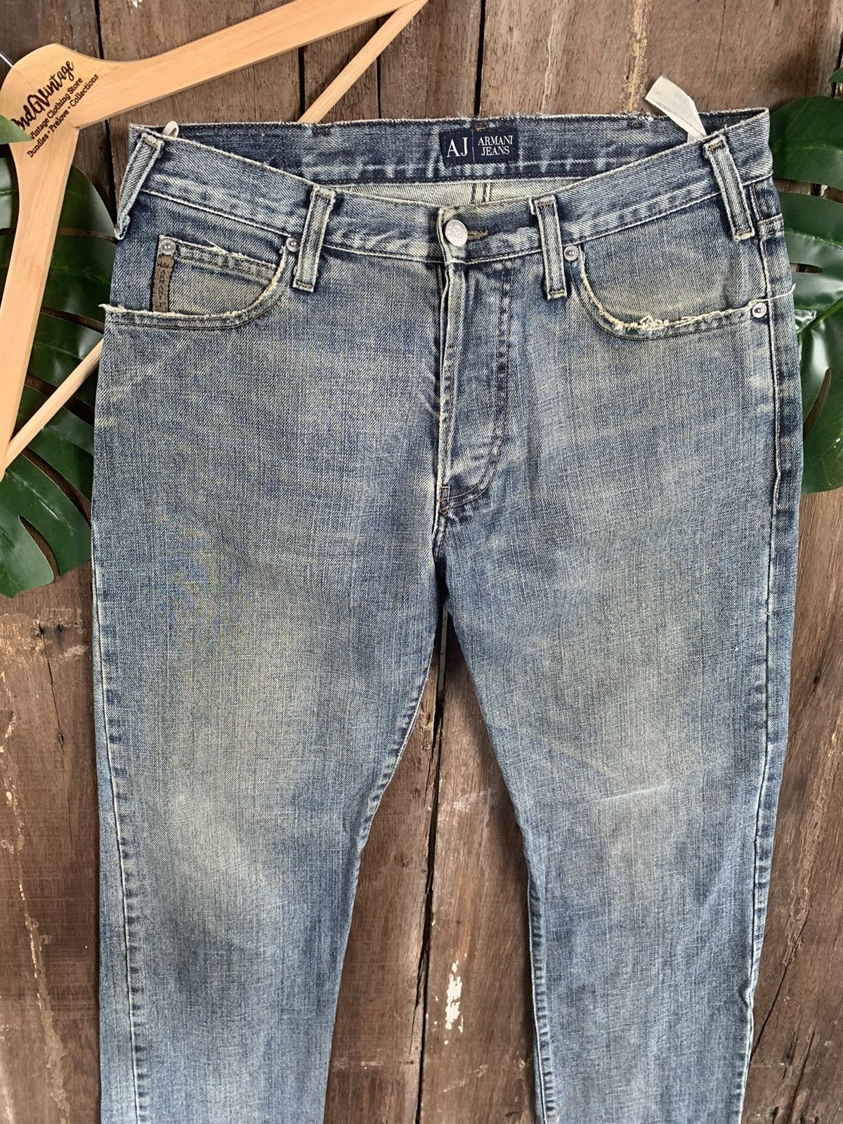 Armani RARE!! Distressed ARMANI JEANS Denim Size US 32 / EU 48 - 3 Thumbnail