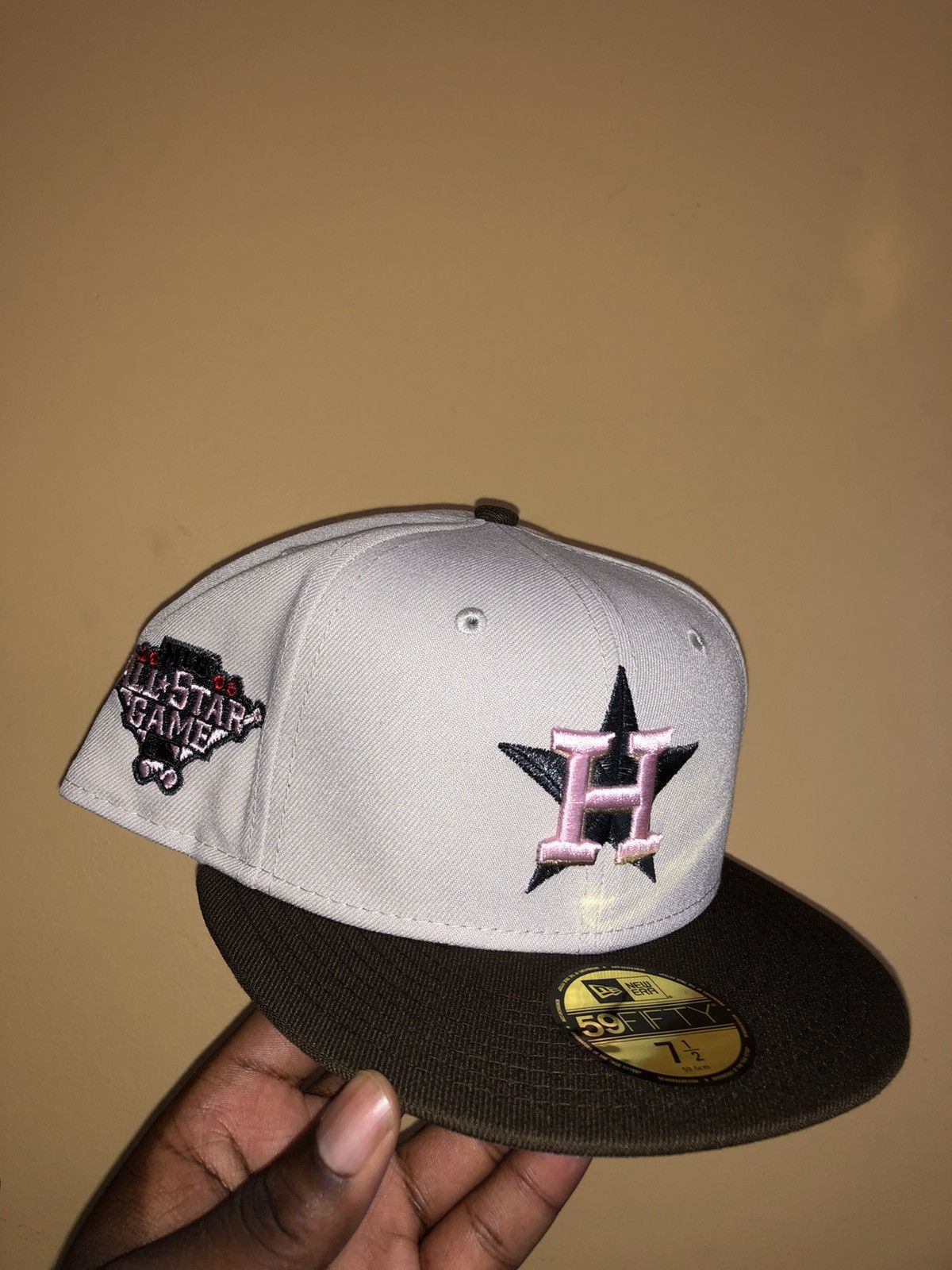 ECap Houston Astros 2006 All Star Stone Pink Brim