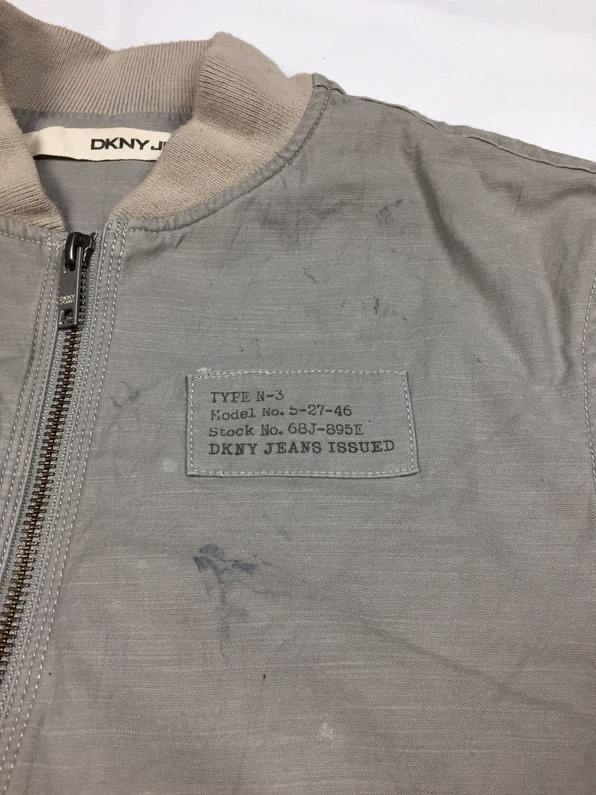 DKNY Dkny Jeans Issued Long Sleeves Full Zip Bomber Jacket Size US S / EU 44-46 / 1 - 6 Thumbnail