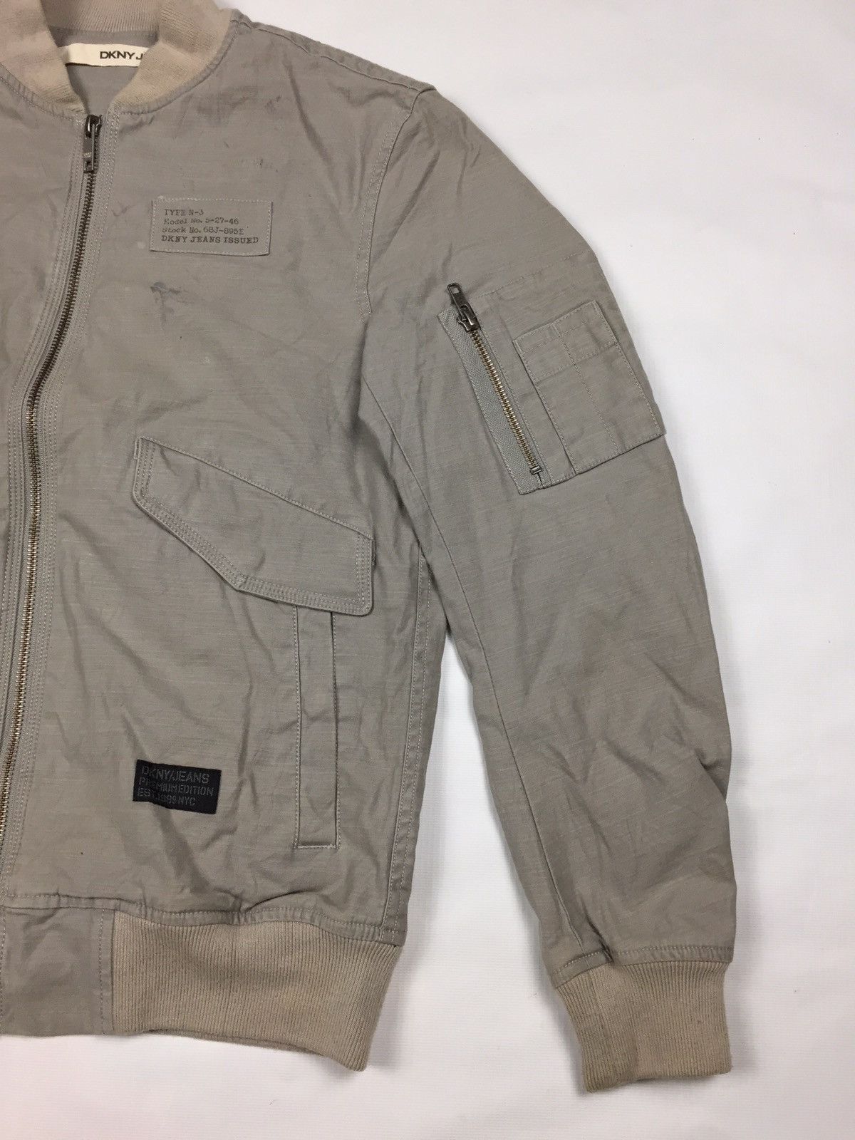 DKNY Dkny Jeans Issued Long Sleeves Full Zip Bomber Jacket Size US S / EU 44-46 / 1 - 3 Thumbnail