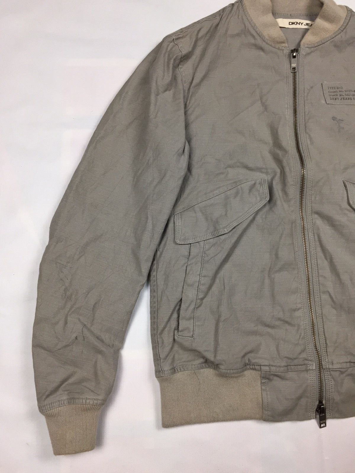 DKNY Dkny Jeans Issued Long Sleeves Full Zip Bomber Jacket Size US S / EU 44-46 / 1 - 4 Thumbnail
