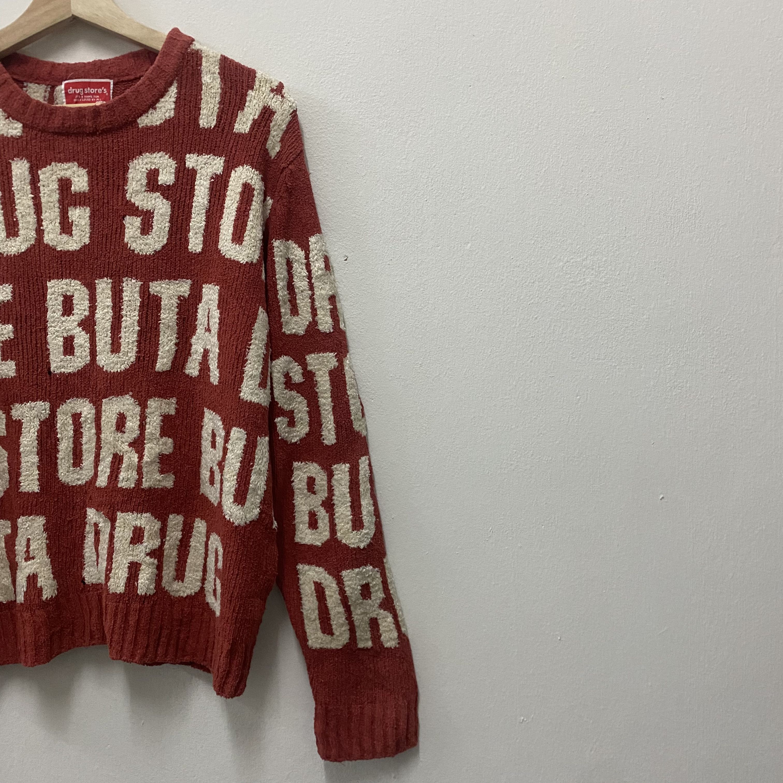 Japanese Brand Vintage Drug Store's Fullprint Knitwear Sweater Size US M / EU 48-50 / 2 - 5 Thumbnail