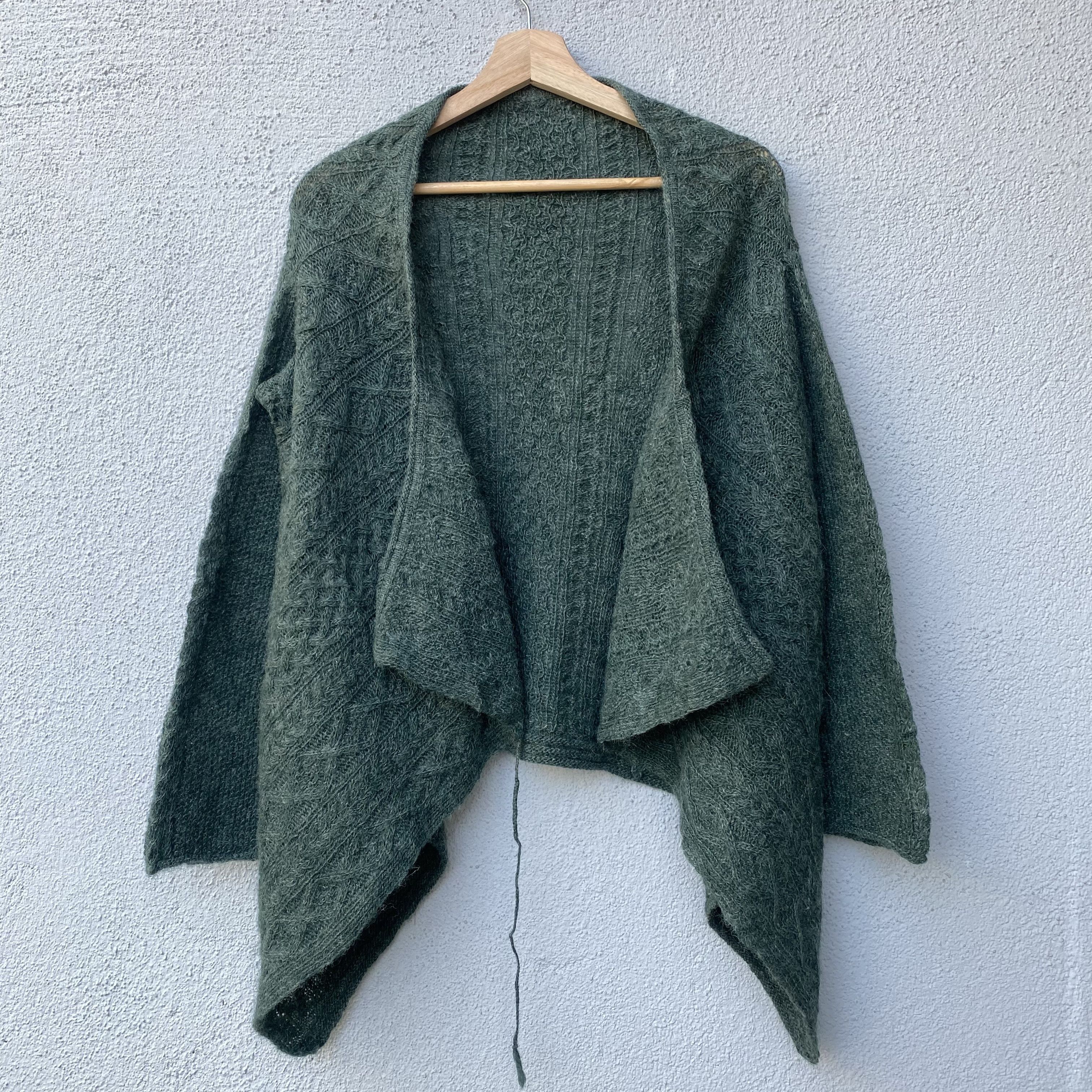 Tomorrowland Macphee Tommorowland Mohair Handknit Waterfall Knit Cardigan Size US S / EU 44-46 / 1 - 1 Thumbnail