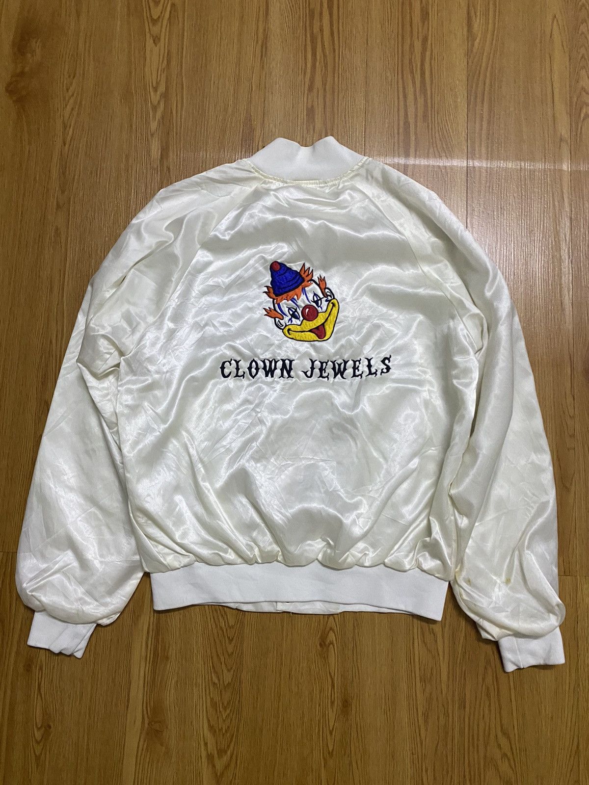 Designer Hartwell Barbi Clown Jewel Big Logo Satin Jacket Size US M / EU 48-50 / 2 - 1 Thumbnail