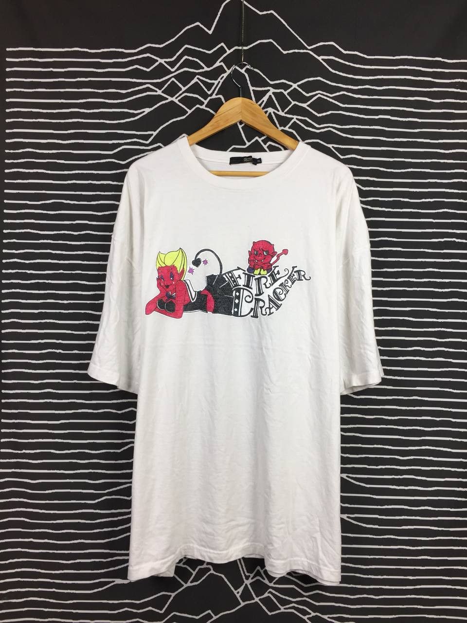 Vintage Fire Cracker Satan Devil Pop Art Graphic Tee Size US XXL / EU 58 / 5 - 1 Thumbnail