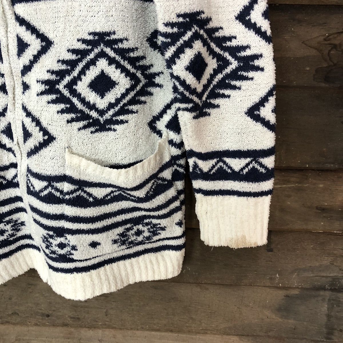 Vintage Denifits Navajo Shag Shaggy Fur Mohair Knitwear hoodie #6973 Size US M / EU 48-50 / 2 - 5 Thumbnail