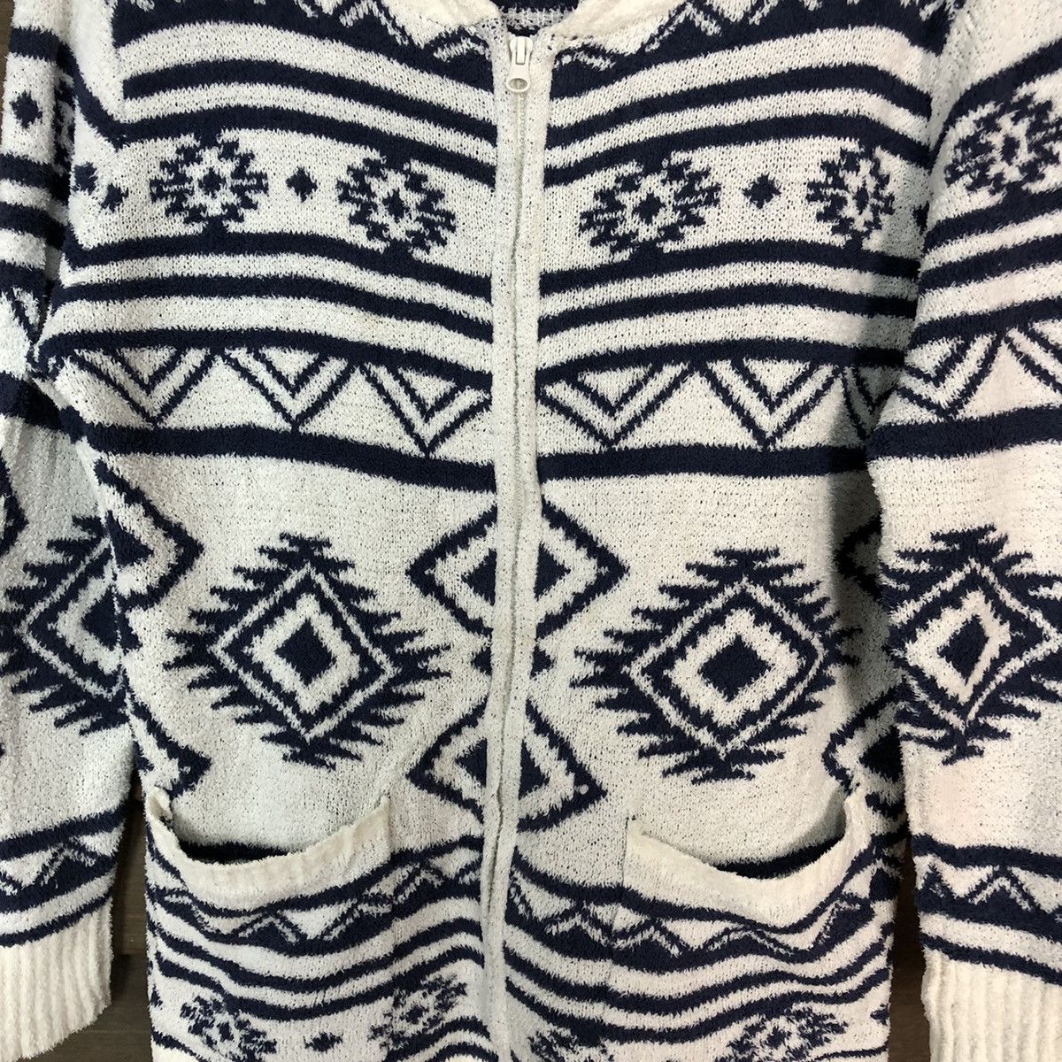 Vintage Denifits Navajo Shag Shaggy Fur Mohair Knitwear hoodie #6973 Size US M / EU 48-50 / 2 - 7 Thumbnail