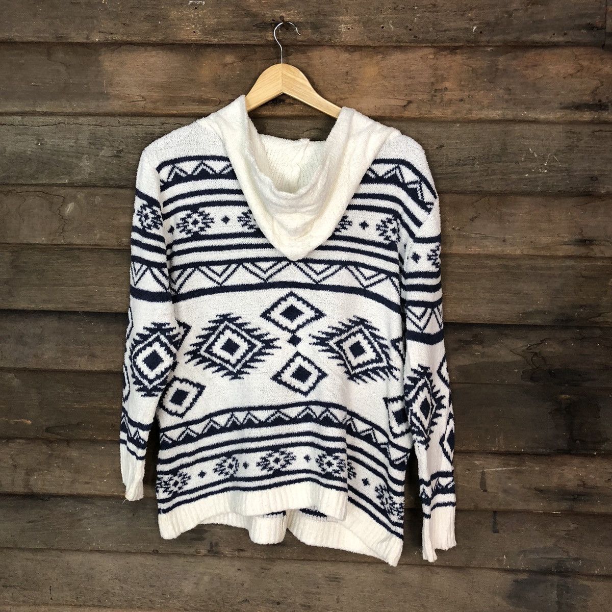 Vintage Denifits Navajo Shag Shaggy Fur Mohair Knitwear hoodie #6973 Size US M / EU 48-50 / 2 - 10 Thumbnail