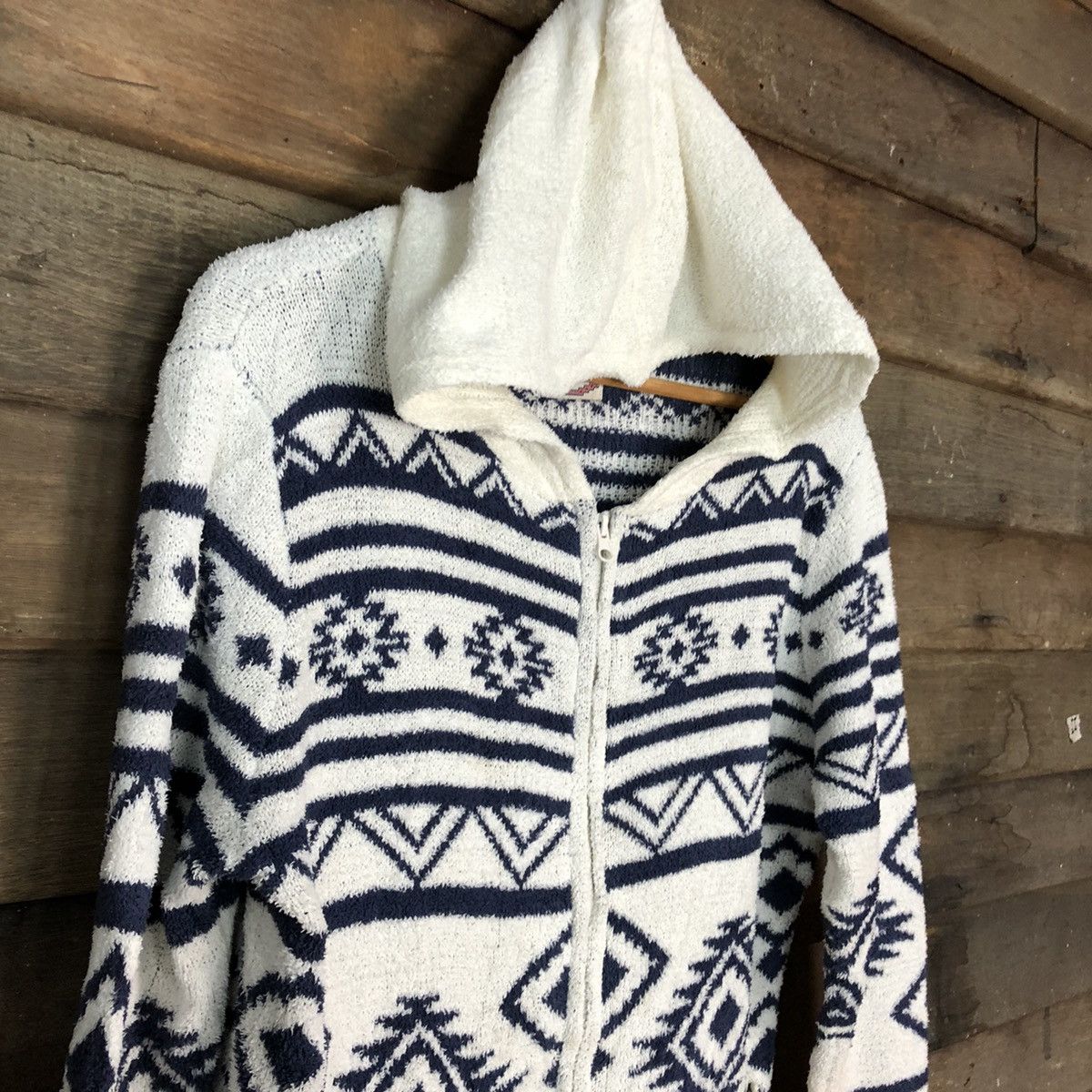 Vintage Denifits Navajo Shag Shaggy Fur Mohair Knitwear hoodie #6973 Size US M / EU 48-50 / 2 - 6 Thumbnail