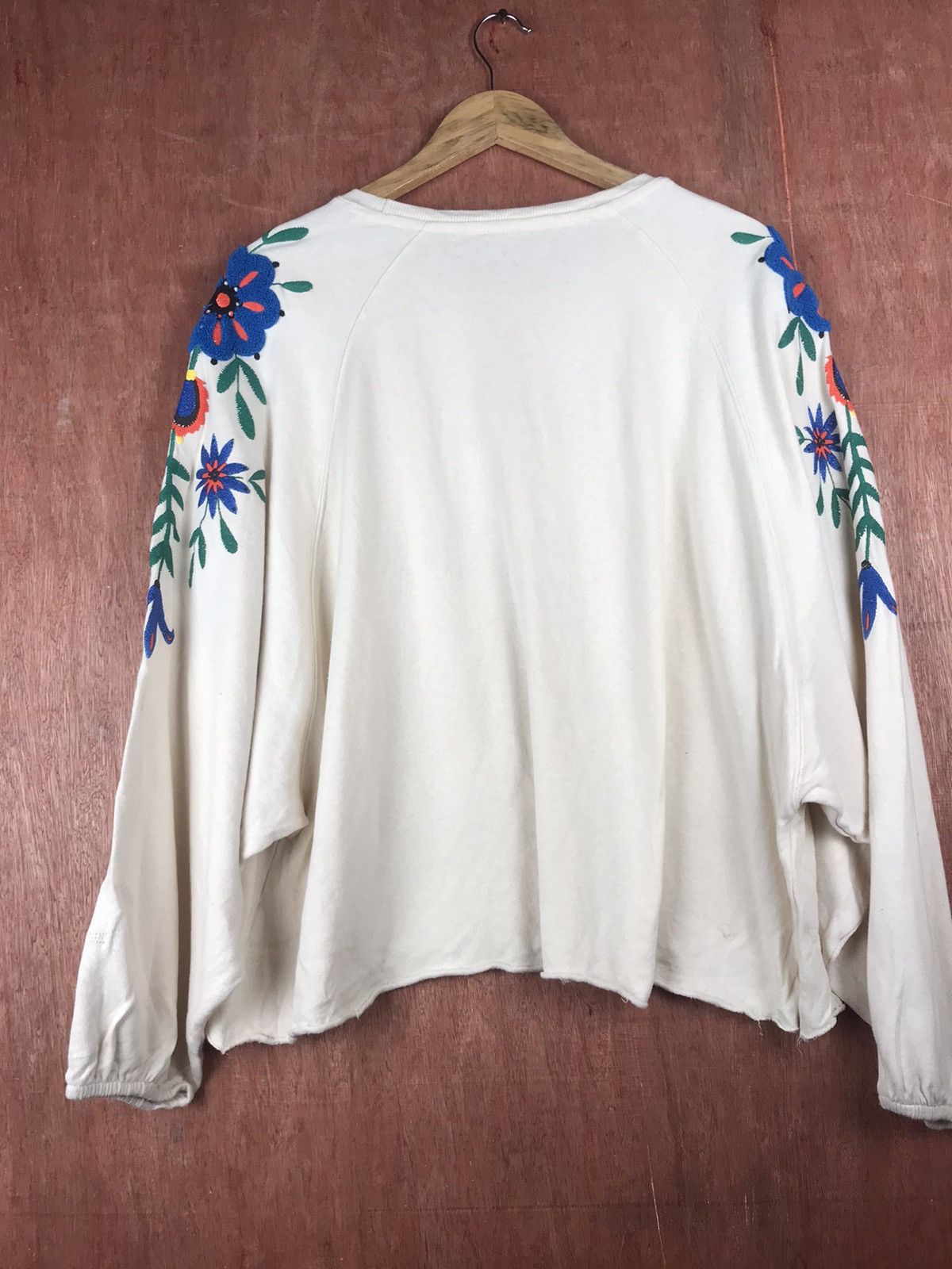 Vintage DLL Japan Floral Design knitwear art sweatshirt #2478 Size XL / US 12-14 / IT 48-50 - 7 Thumbnail
