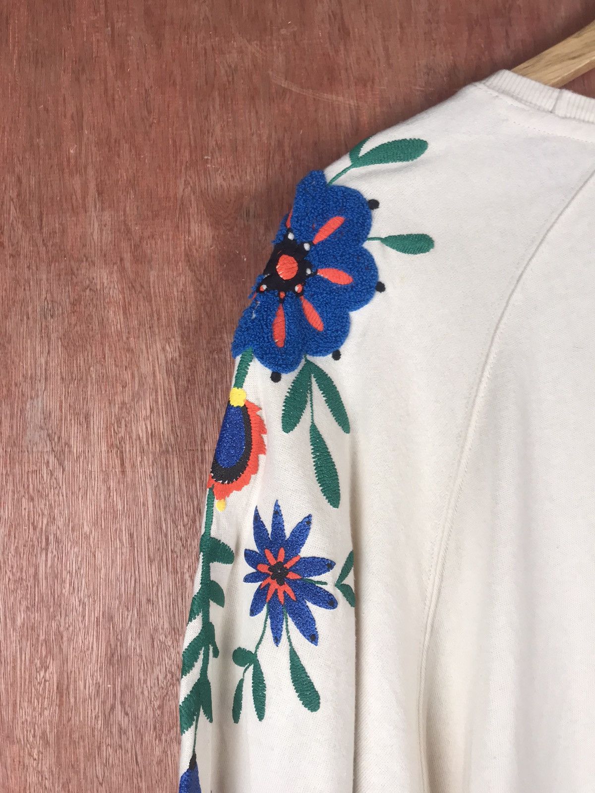 Vintage DLL Japan Floral Design knitwear art sweatshirt #2478 Size XL / US 12-14 / IT 48-50 - 10 Thumbnail