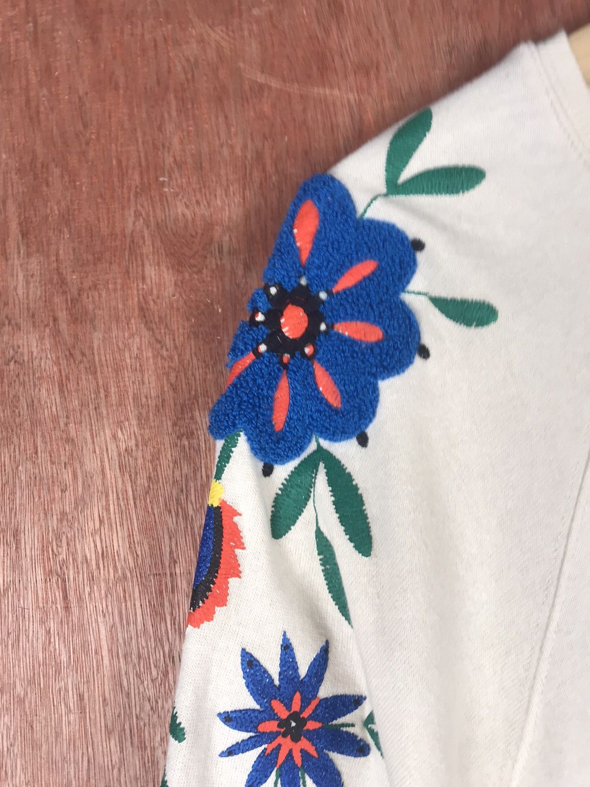 Vintage DLL Japan Floral Design knitwear art sweatshirt #2478 Size XL / US 12-14 / IT 48-50 - 5 Thumbnail