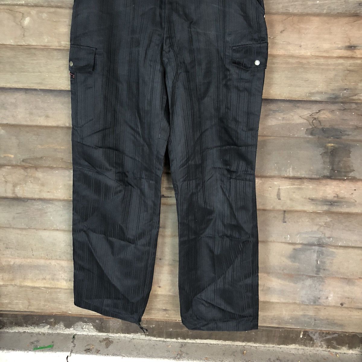 Japanese Brand DLL Teagles Black multipocket tactical Cargo Pants #2360 Size US 36 / EU 52 - 3 Thumbnail