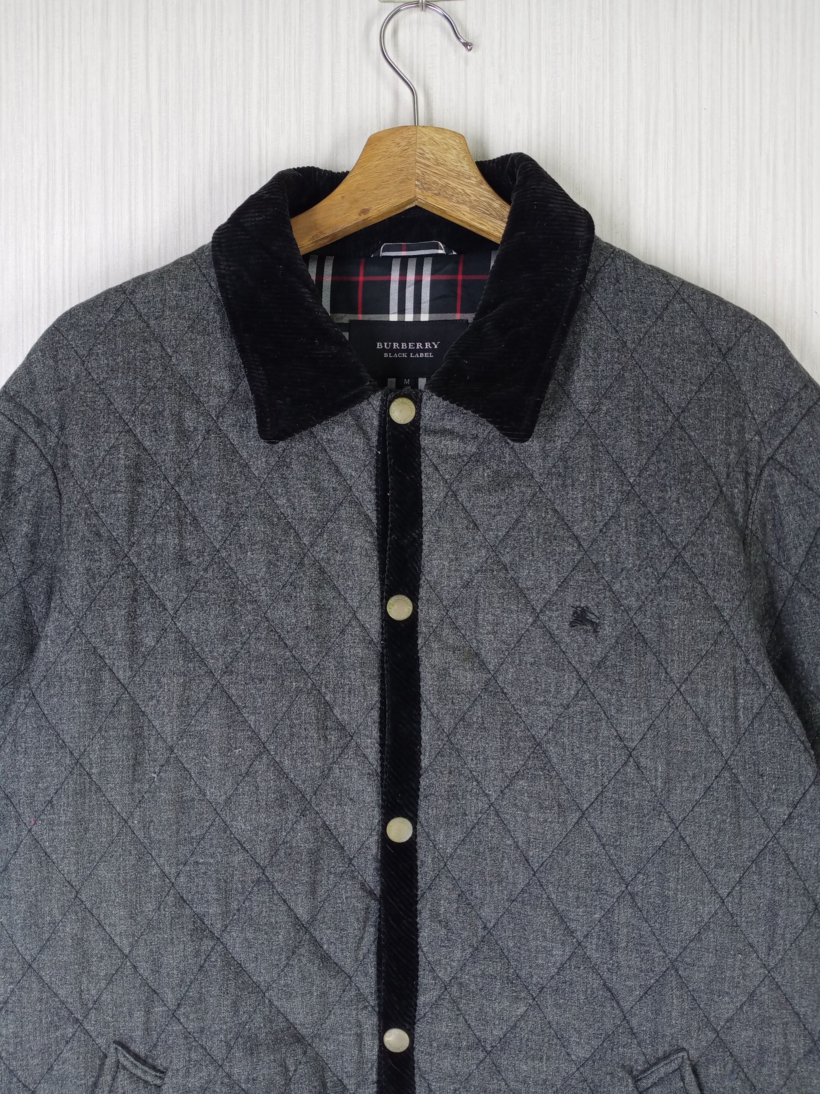 Black Label Burberry Black Label Nova Check Quilted Jacket Size US M / EU 48-50 / 2 - 3 Thumbnail