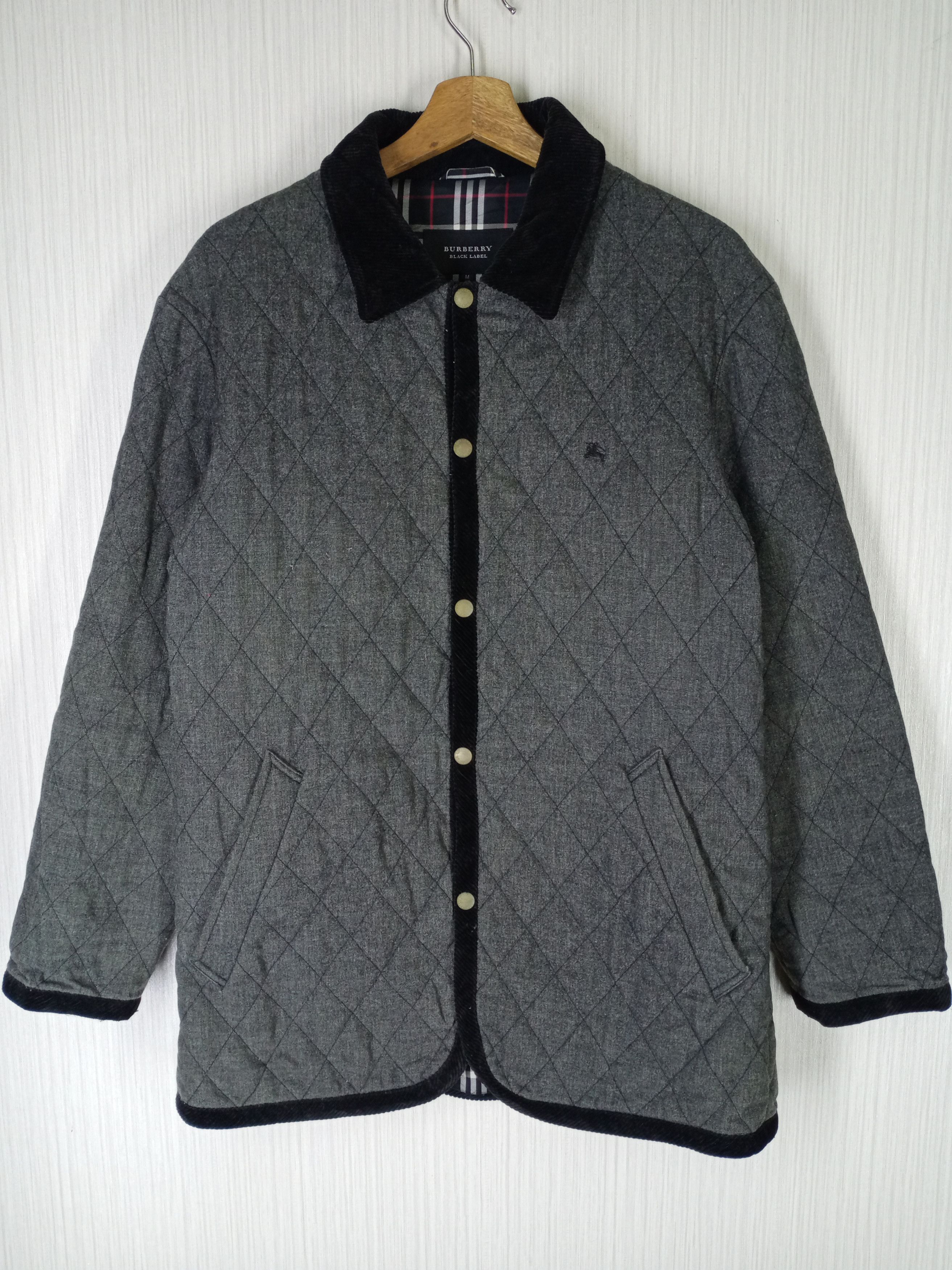 Black Label Burberry Black Label Nova Check Quilted Jacket Size US M / EU 48-50 / 2 - 2 Thumbnail