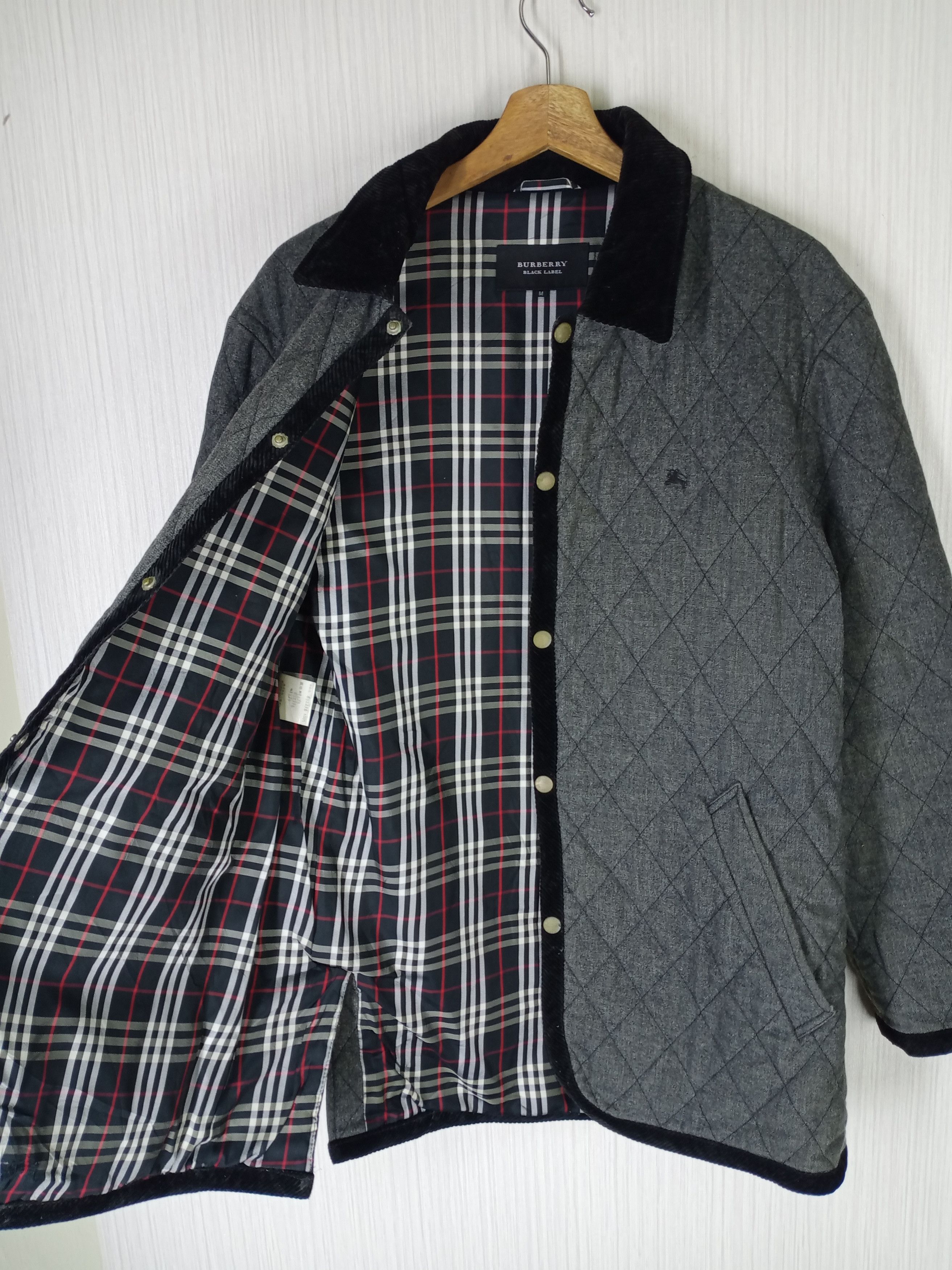 Black Label Burberry Black Label Nova Check Quilted Jacket Size US M / EU 48-50 / 2 - 1 Thumbnail