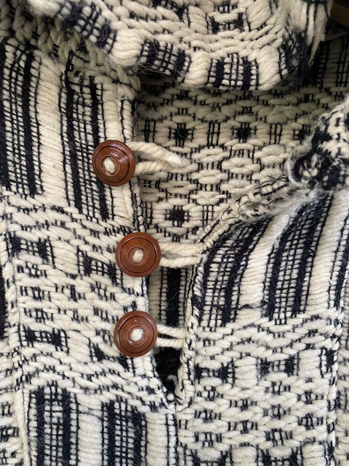 Baja Joe × Handmade × Vintage Vintage handmade Baja Style wool jacket hoodie Size US L / EU 52-54 / 3 - 6 Thumbnail