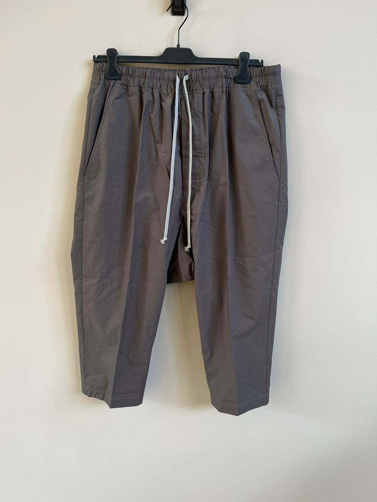 Rick Owens Drawstring Cropped Cargo Pants in Dust Color | Grailed