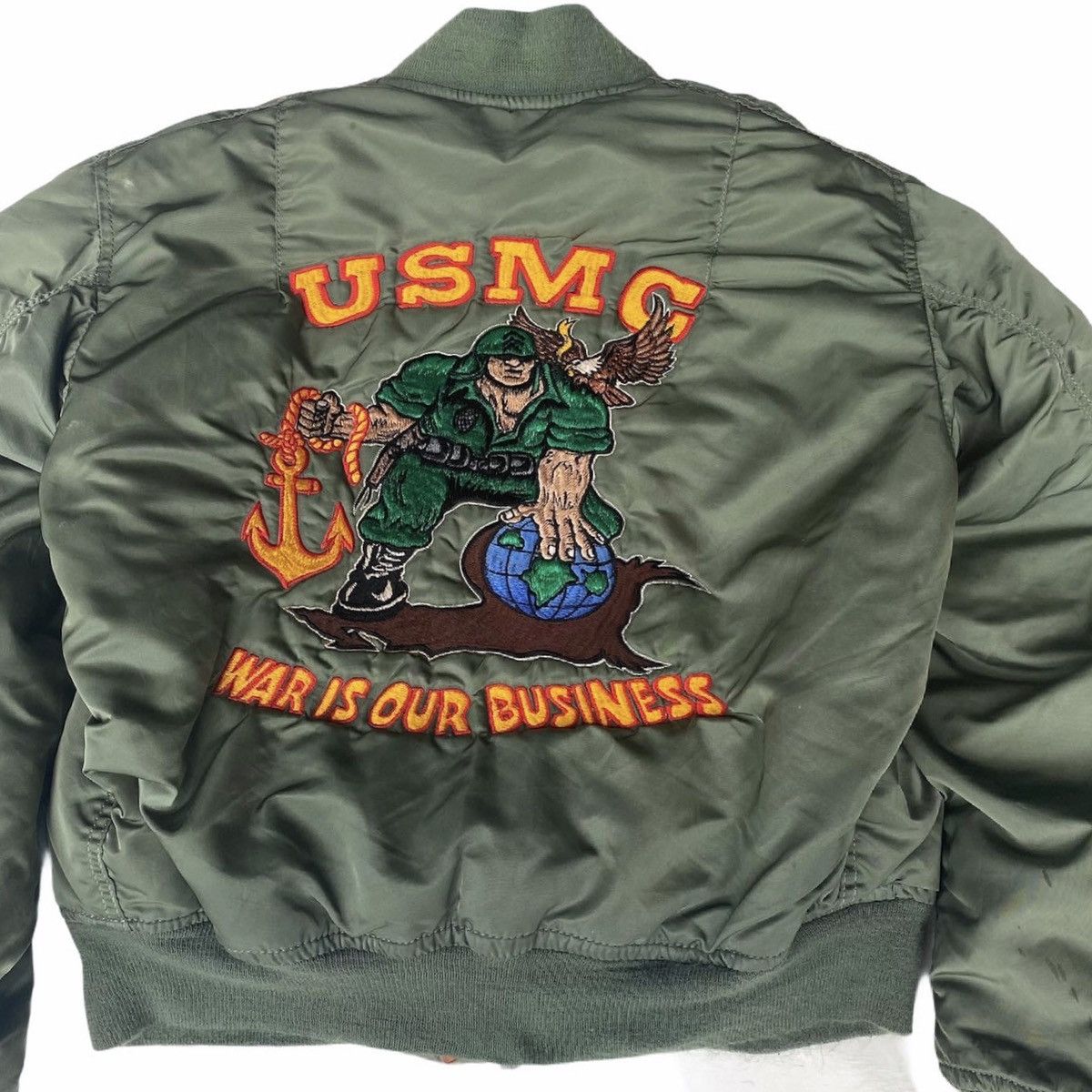 Alpha Industries Vintage Alpha Industries USMC Ma-1 Flight Jacket Size US M / EU 48-50 / 2 - 2 Thumbnail