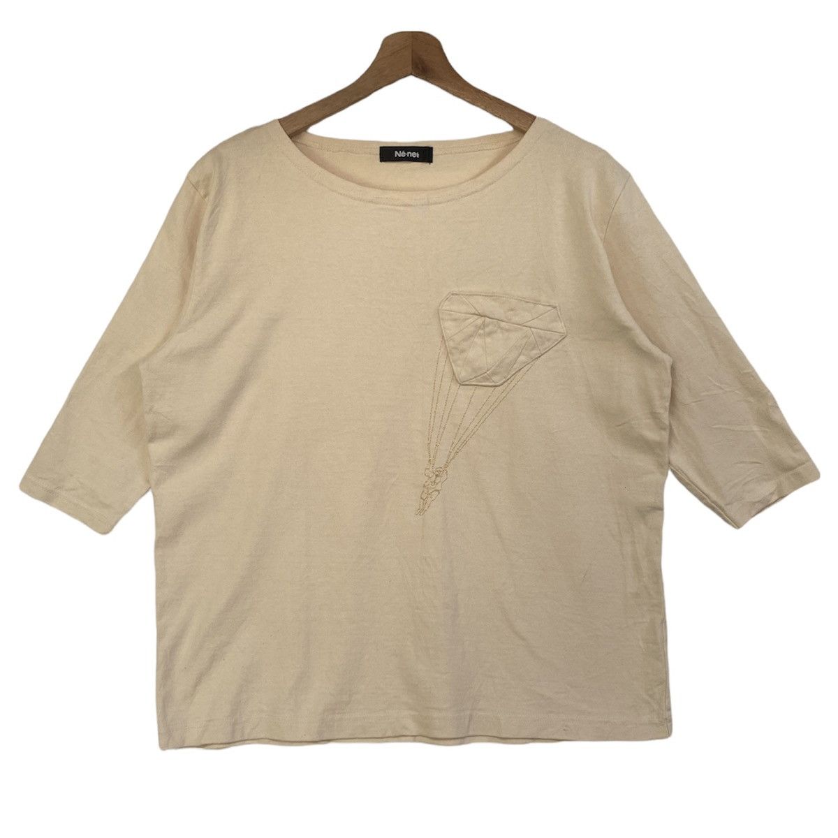 Ne-net t shirt pocket design Issey miyake
