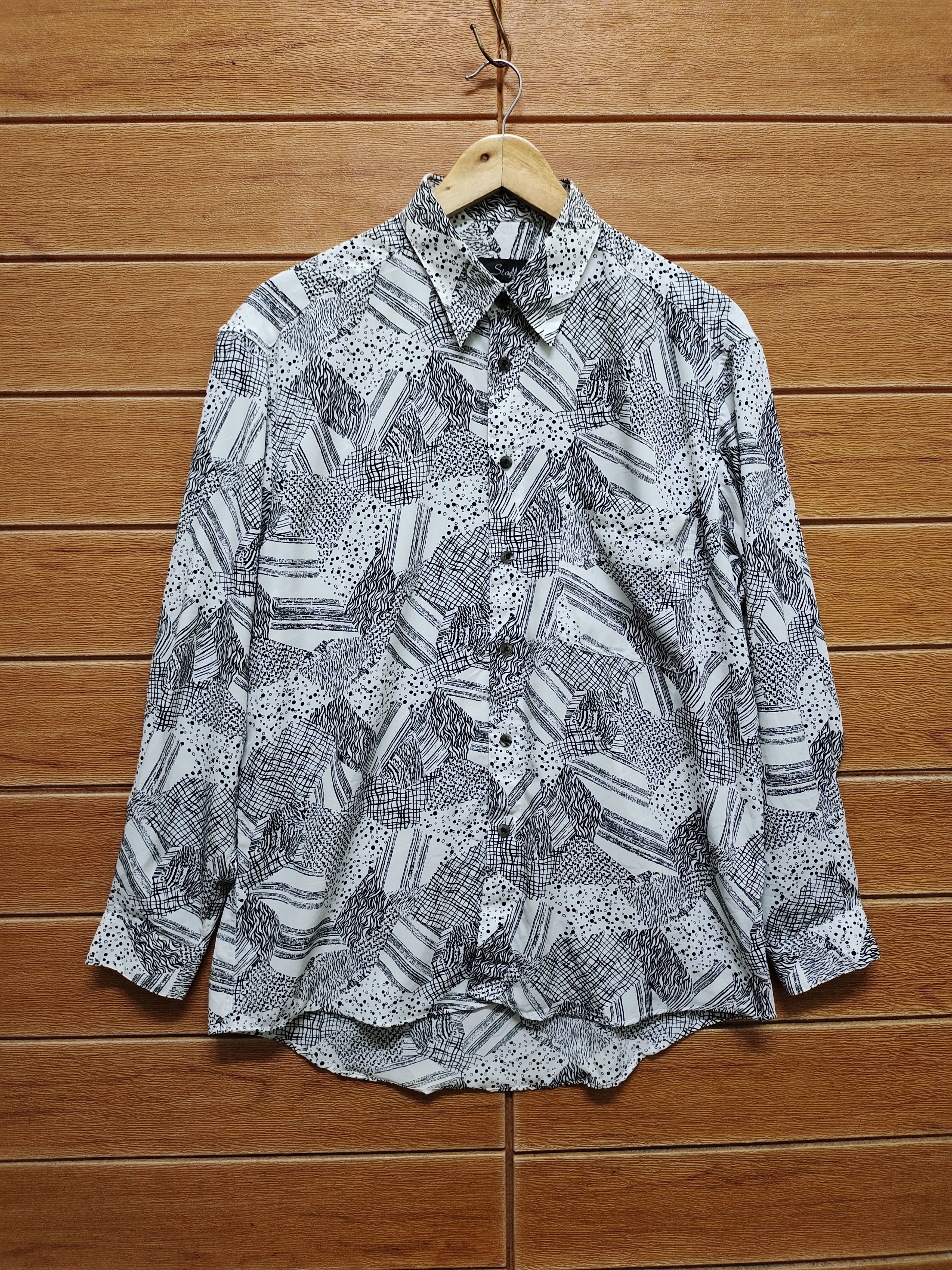 Hysteric Glamour 🇯🇵 Vintage Bay Staff Abstract Psychedelic Baroque Shirt Size US M / EU 48-50 / 2 - 2 Thumbnail