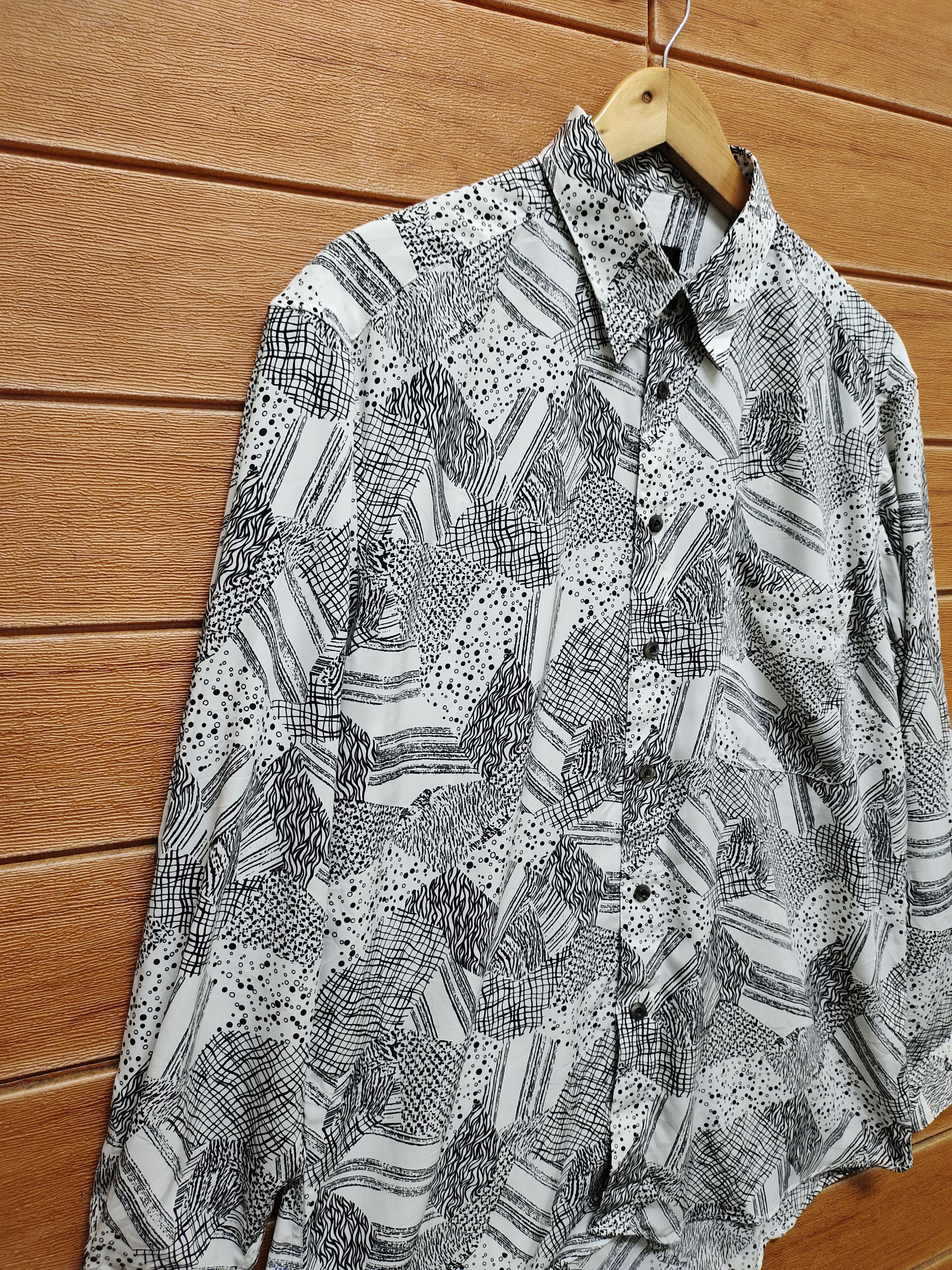 Hysteric Glamour 🇯🇵 Vintage Bay Staff Abstract Psychedelic Baroque Shirt Size US M / EU 48-50 / 2 - 3 Thumbnail