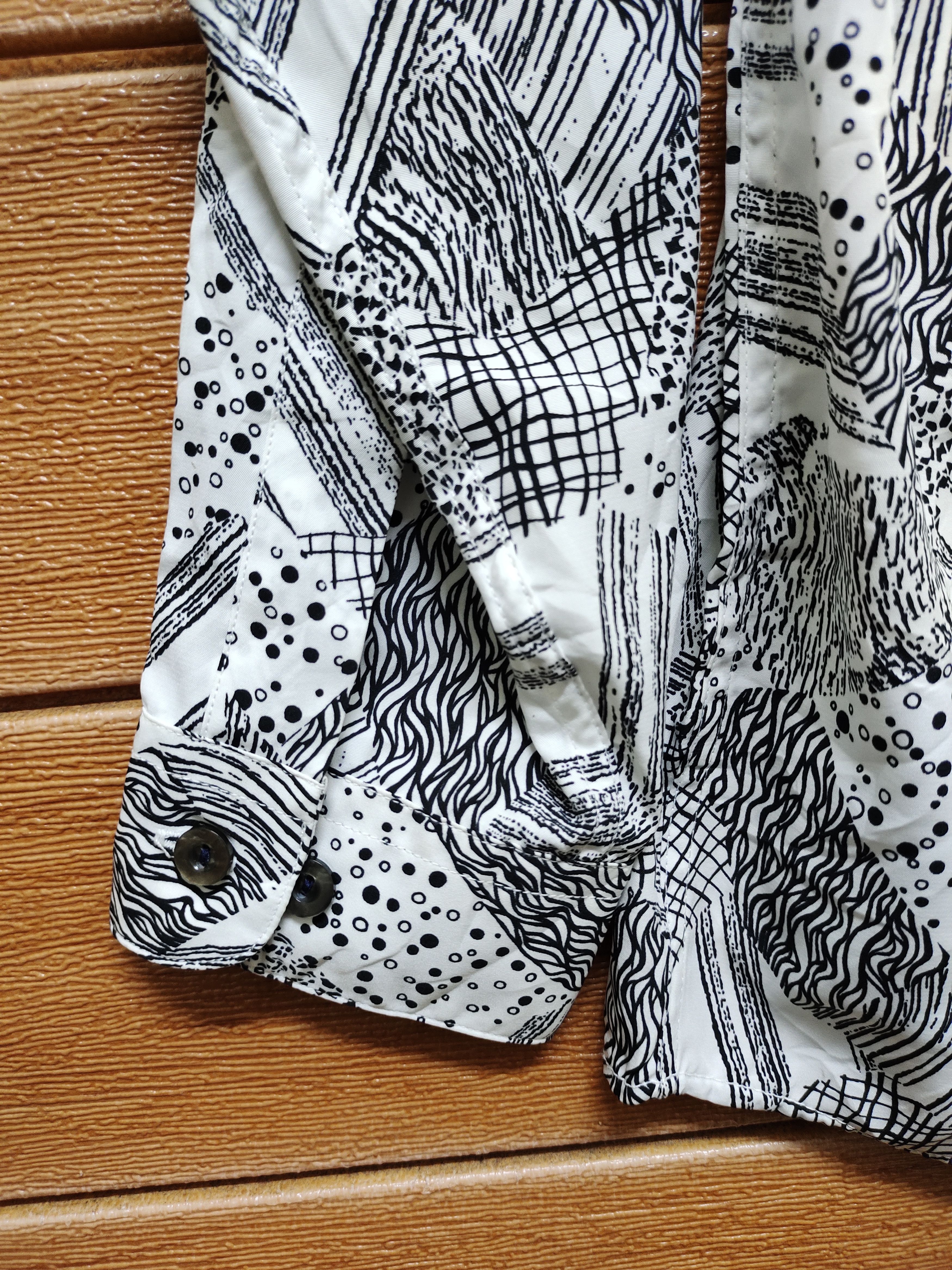 Hysteric Glamour 🇯🇵 Vintage Bay Staff Abstract Psychedelic Baroque Shirt Size US M / EU 48-50 / 2 - 9 Thumbnail