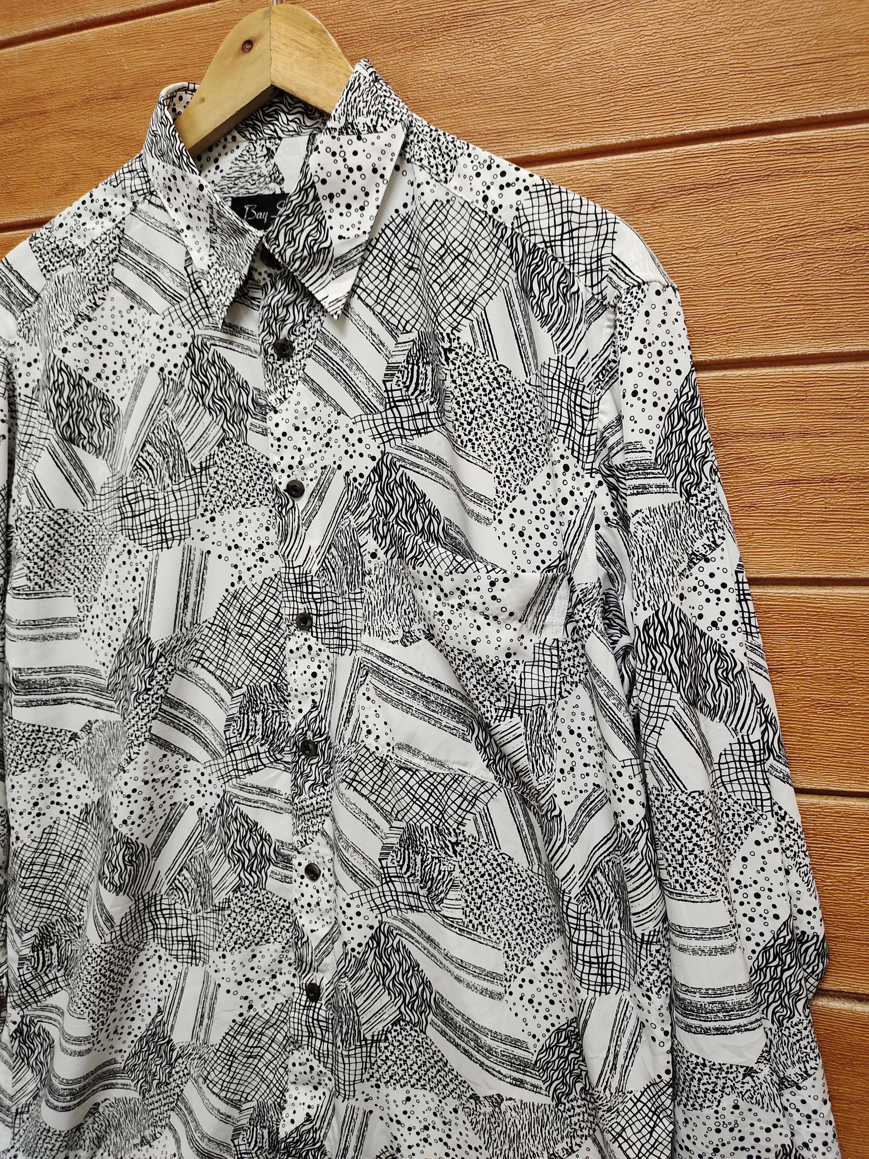 Hysteric Glamour 🇯🇵 Vintage Bay Staff Abstract Psychedelic Baroque Shirt Size US M / EU 48-50 / 2 - 4 Thumbnail