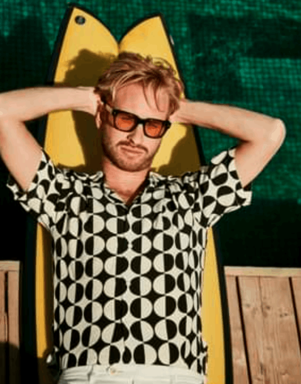 SHILLER OPTICAL Sun OV5433U Navy Smoke/ Silver Mist