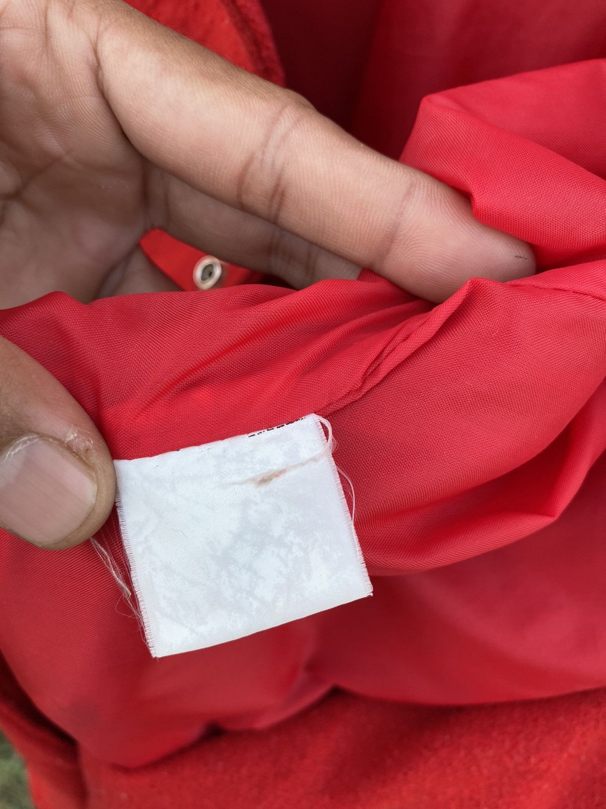Vintage Vintage Unbrand Plain Red Varsity Jacket Size US L / EU 52-54 / 3 - 9 Thumbnail
