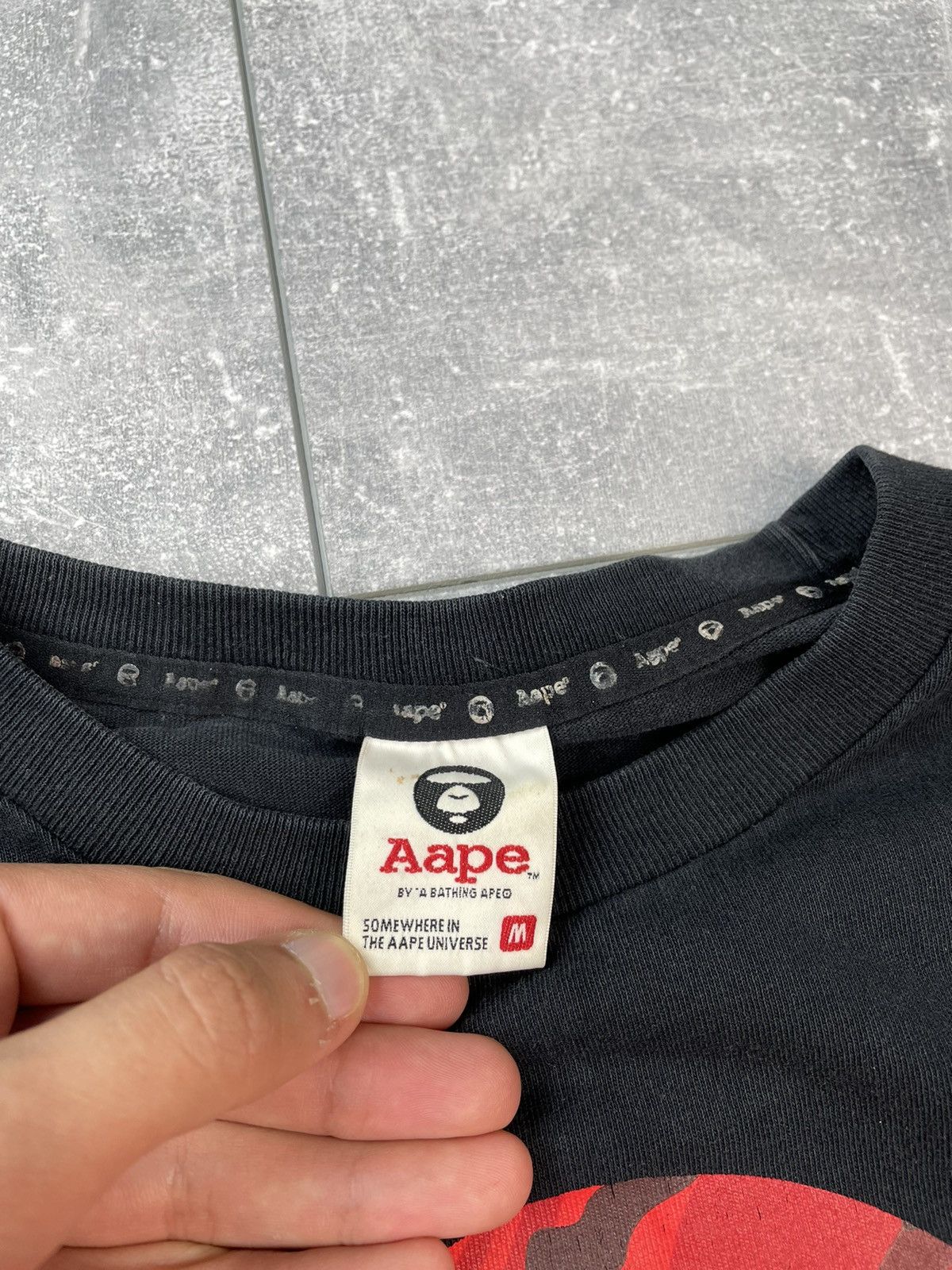 Aape A Bathing APE Long sleeve Big Logo Size US M / EU 48-50 / 2 - 5 Thumbnail