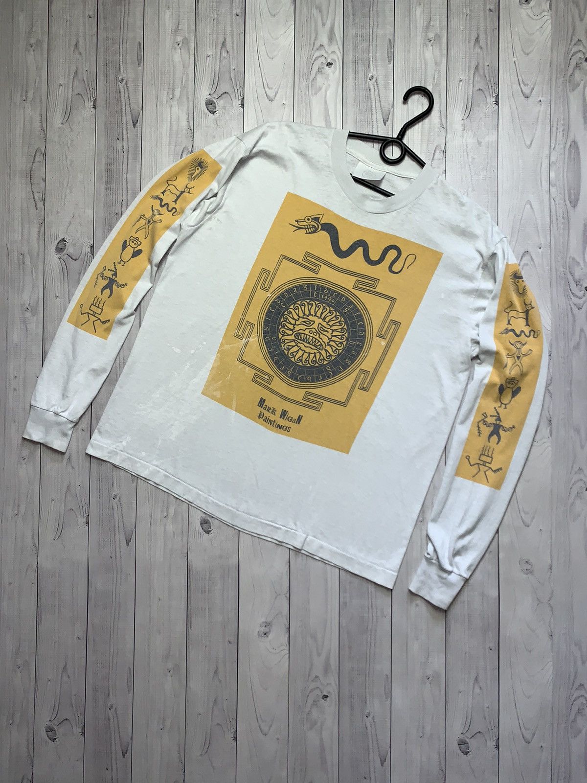 Vintage Vintage long sleeve tee art Mark Wigan London Paintings rare Size US L / EU 52-54 / 3 - 1 Thumbnail