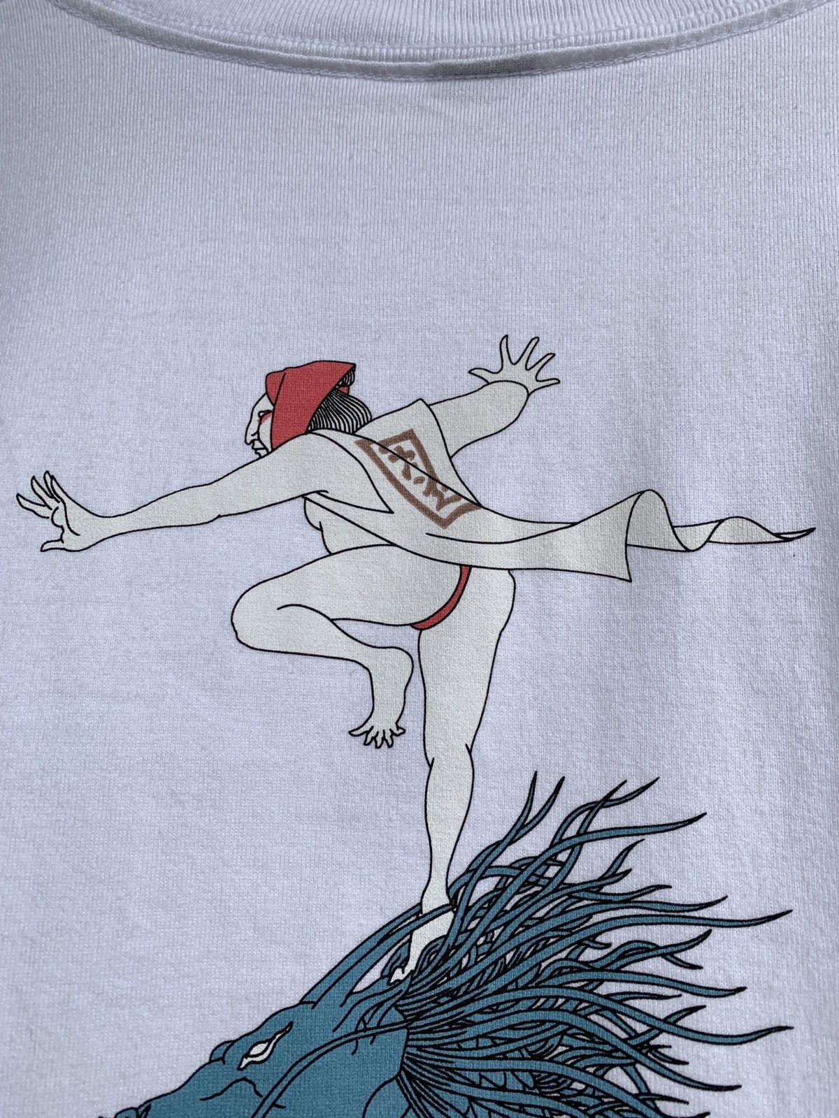 Japanese Brand 2004 Vintage Takeda Hideo Japanese Dragon Art White T-Shirt Size US L / EU 52-54 / 3 - 12 Thumbnail