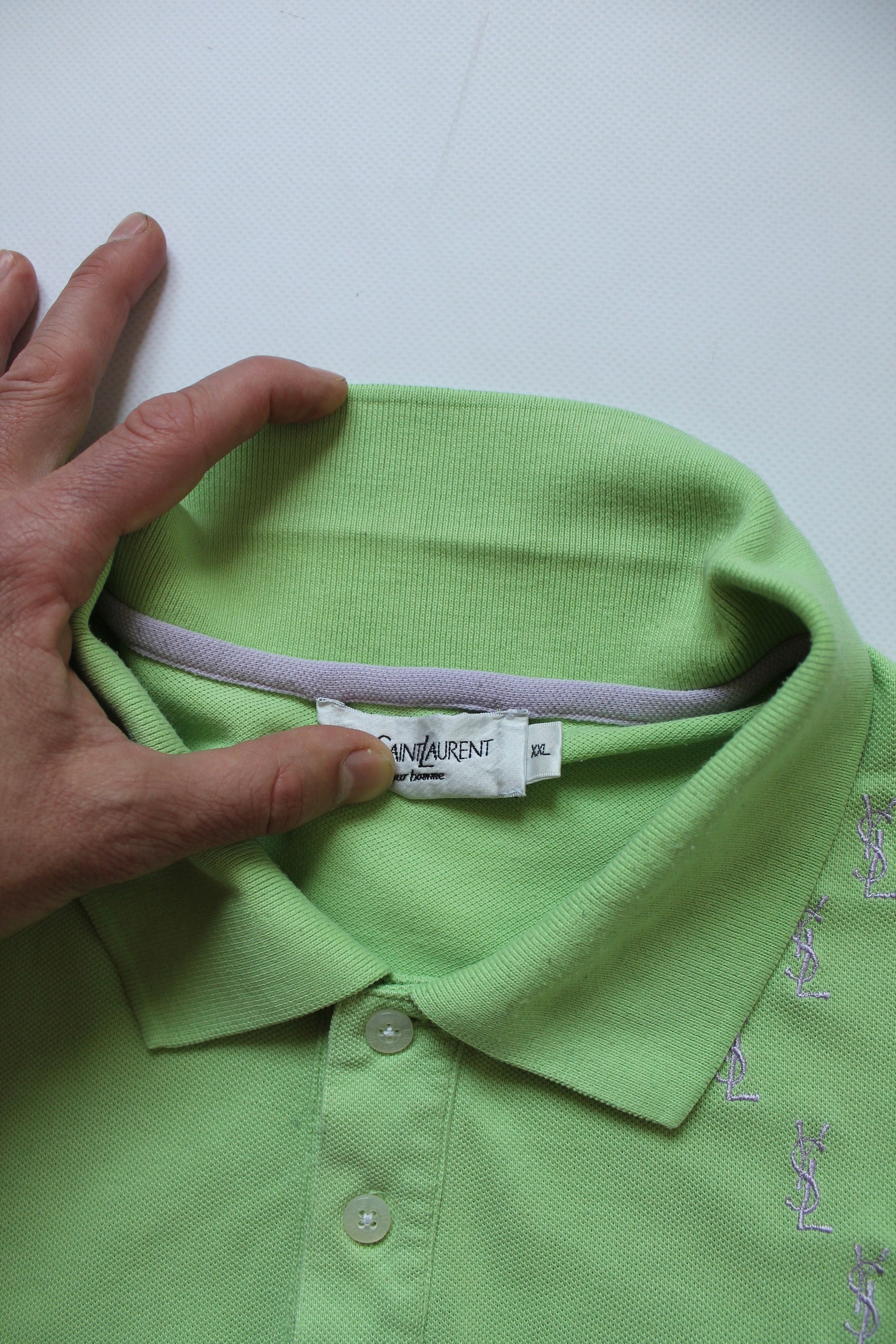 Yves Saint Laurent YSL Yves Saint Laurent Lime Polo Shirt XXL Size US XXL / EU 58 / 5 - 12 Thumbnail