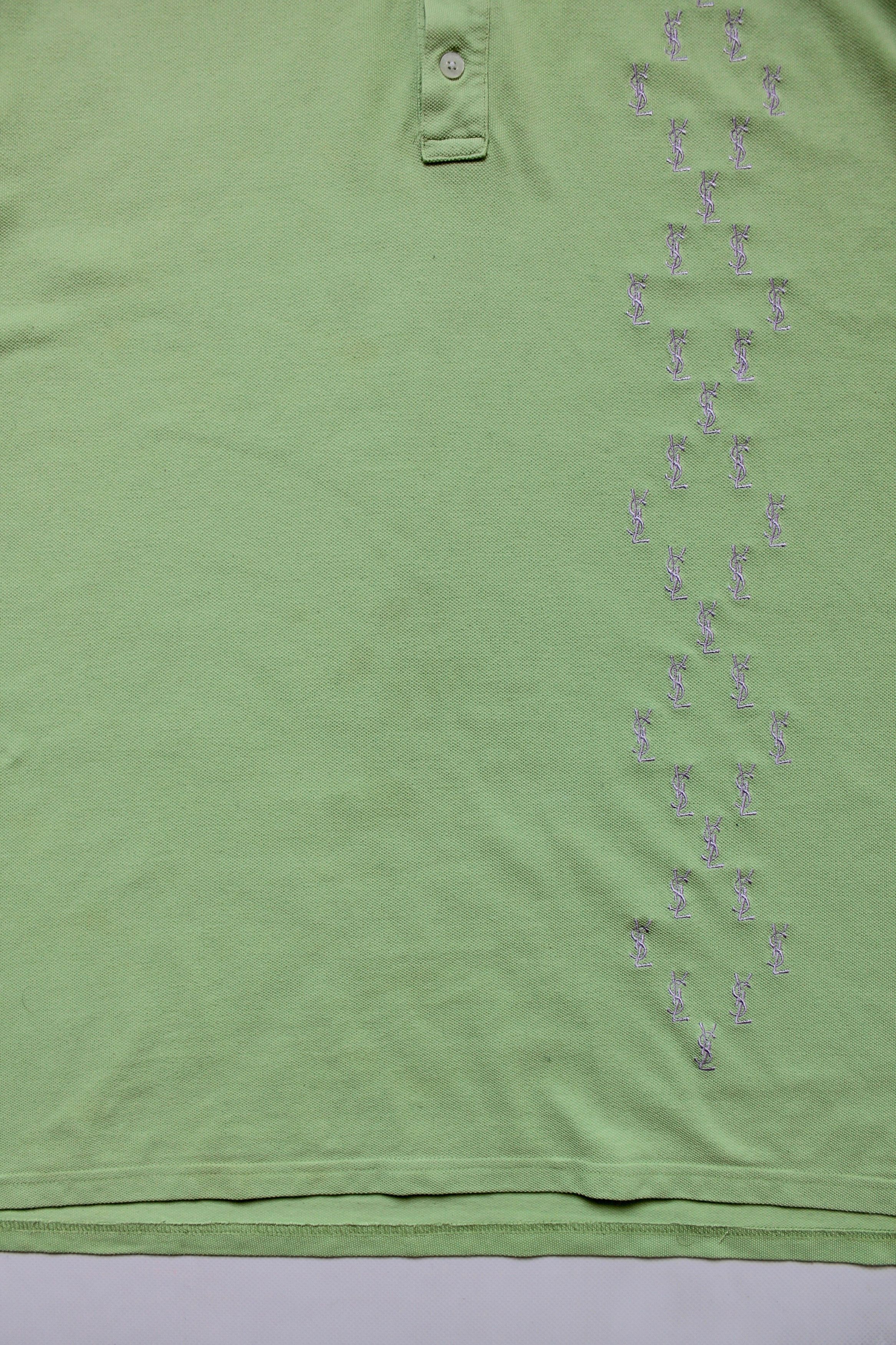 Yves Saint Laurent YSL Yves Saint Laurent Lime Polo Shirt XXL Size US XXL / EU 58 / 5 - 9 Thumbnail