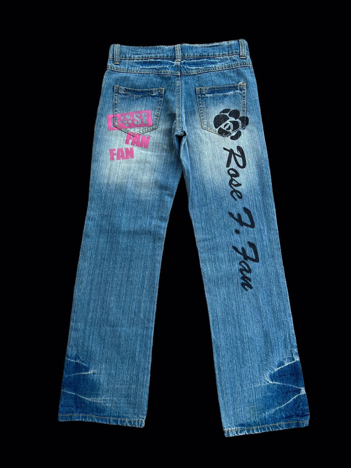Hysteric Glamour × Japanese Brand Japanese Brand Rose Fan Fan Printed Jeans Size 28" / US 6 / IT 42 - 2 Thumbnail