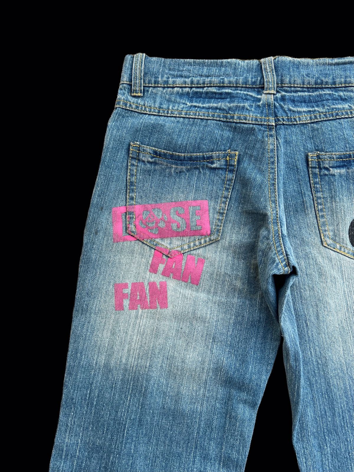 Hysteric Glamour × Japanese Brand Japanese Brand Rose Fan Fan Printed Jeans Size 28" / US 6 / IT 42 - 10 Thumbnail
