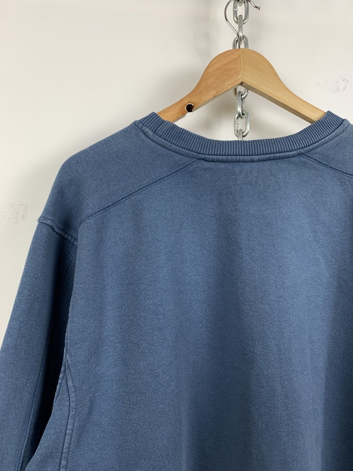 Nike 00s Vintage Nike Center Swoosh Blue Sweatshirt Size US L / EU 52-54 / 3 - 9 Thumbnail