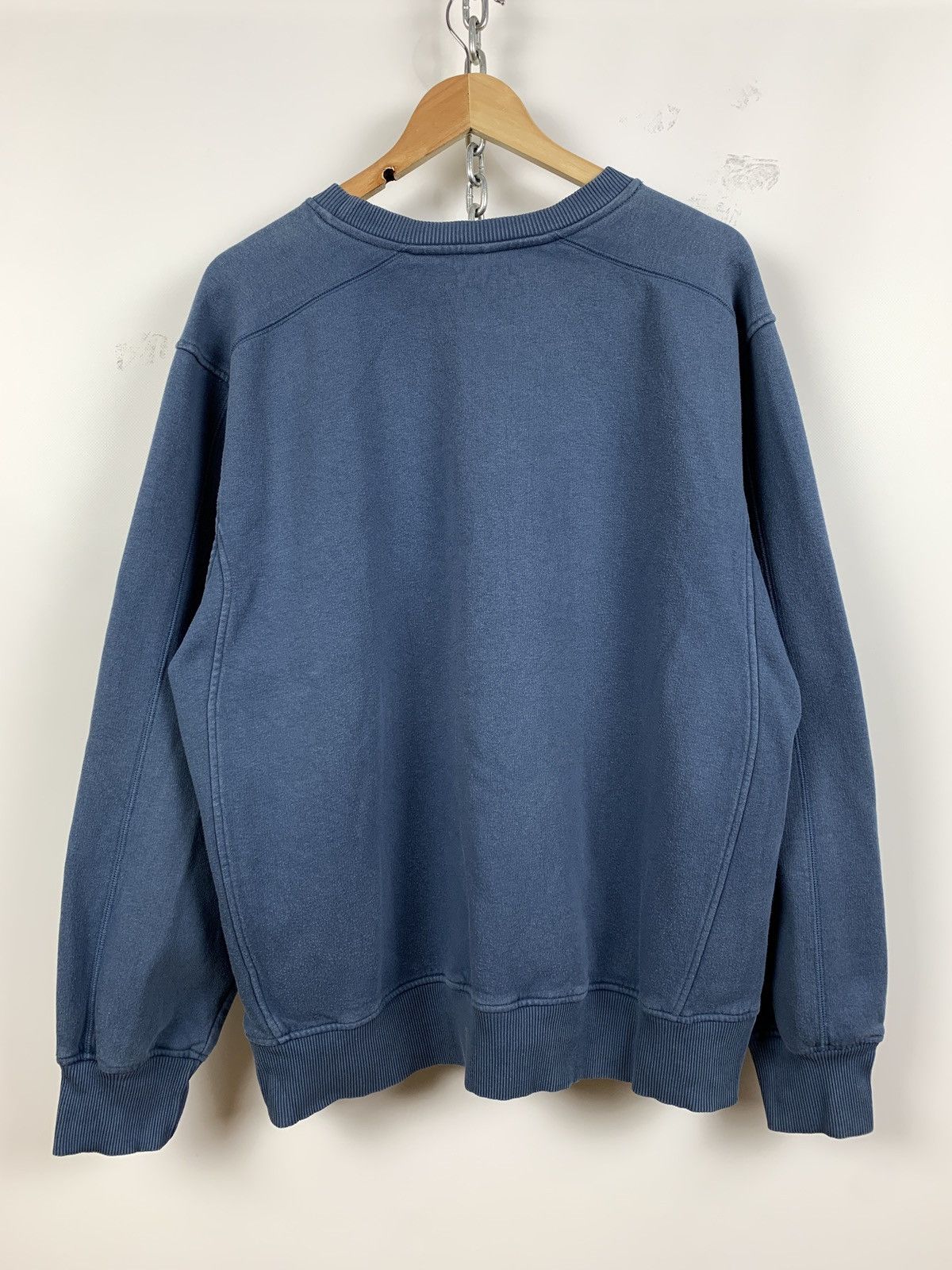 Nike 00s Vintage Nike Center Swoosh Blue Sweatshirt Size US L / EU 52-54 / 3 - 2 Thumbnail