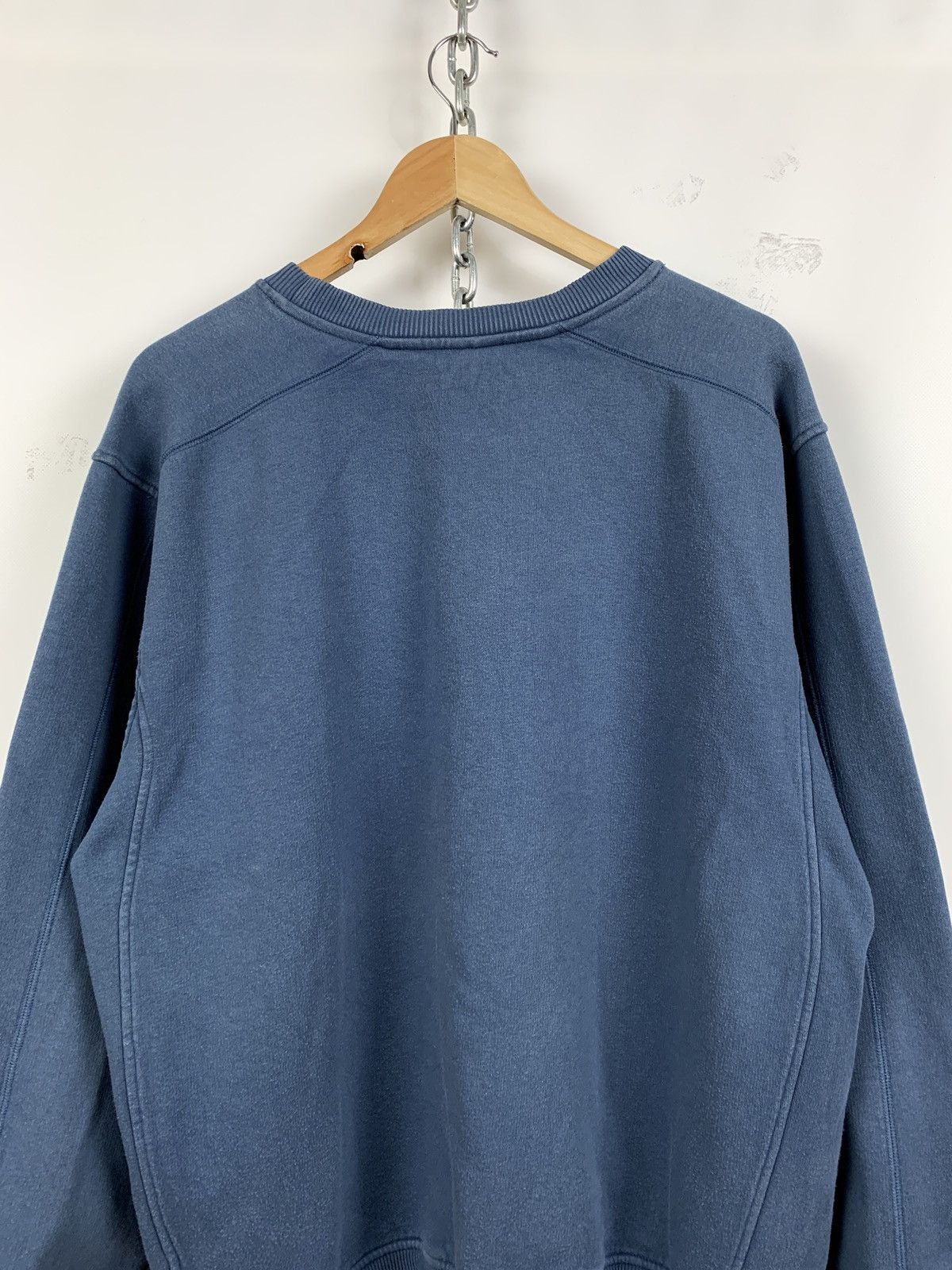 Nike 00s Vintage Nike Center Swoosh Blue Sweatshirt Size US L / EU 52-54 / 3 - 8 Thumbnail