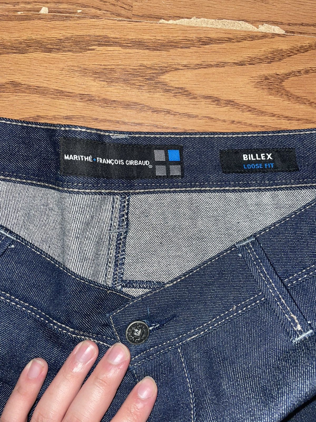 Marithe + Francois Girbaud Marithe Francois Girbaud Dark Blue Jeans Size US 34 / EU 50 - 5 Thumbnail