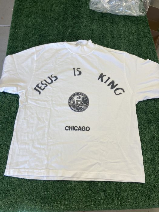 Kanye West Kanye West Jesus Is King Chicago Seal T Shirt White