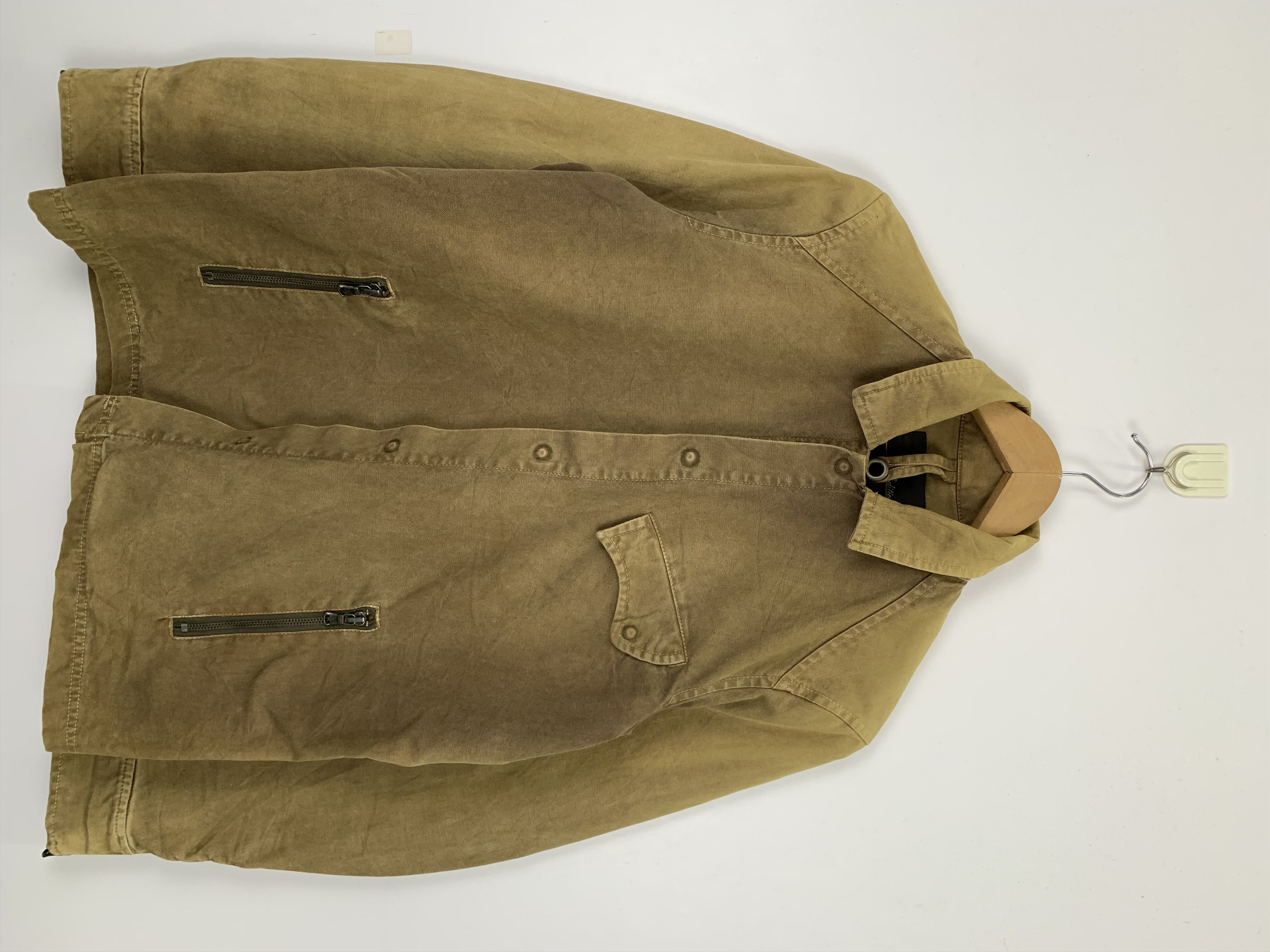 image of Vintage 90's Japanese Worker Denim Jacket in Brown, Men's (Size Medium)