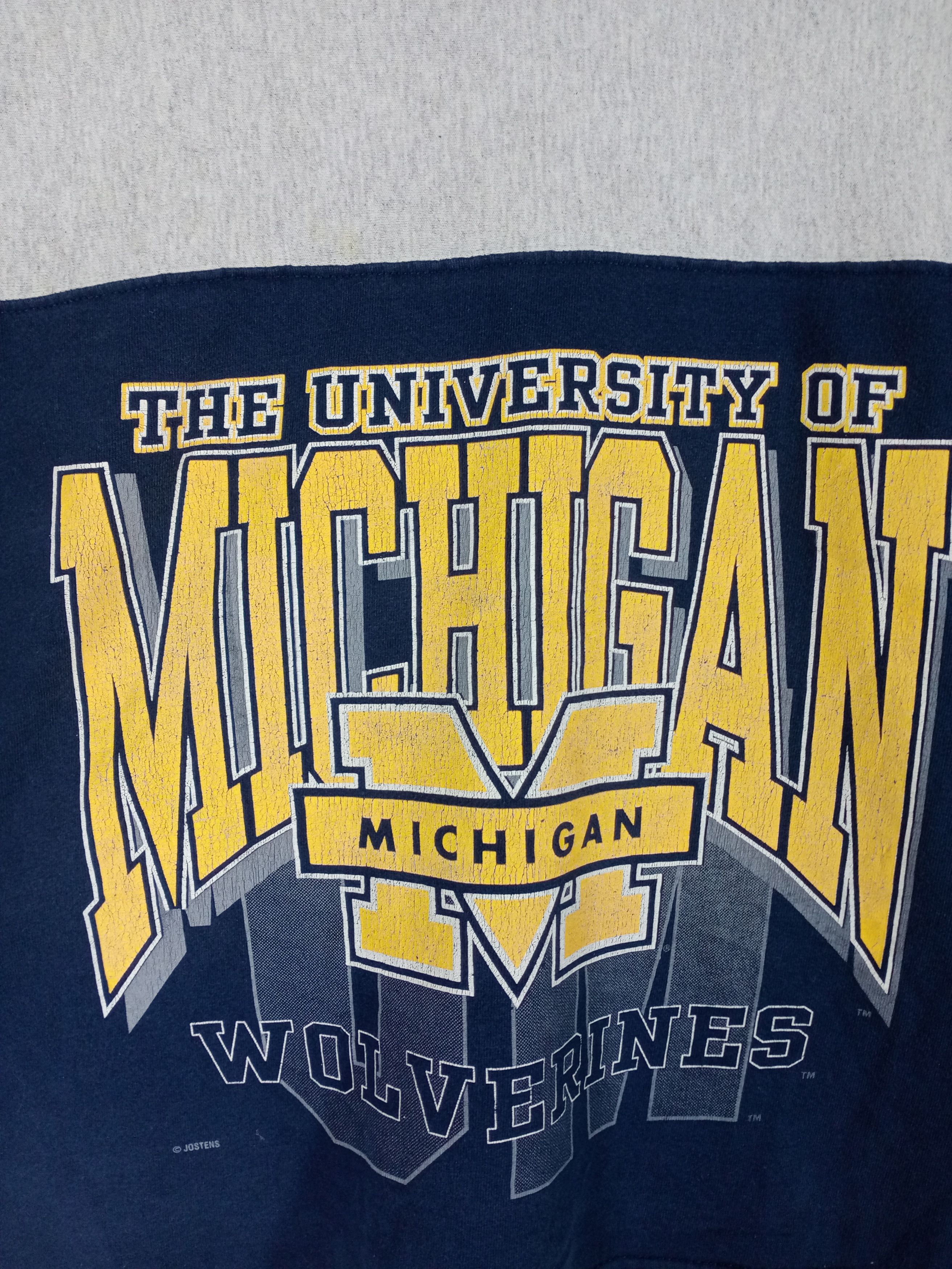 Vintage Vintage 90s The University Of Michigan Wolverines Tee Size US L / EU 52-54 / 3 - 3 Thumbnail