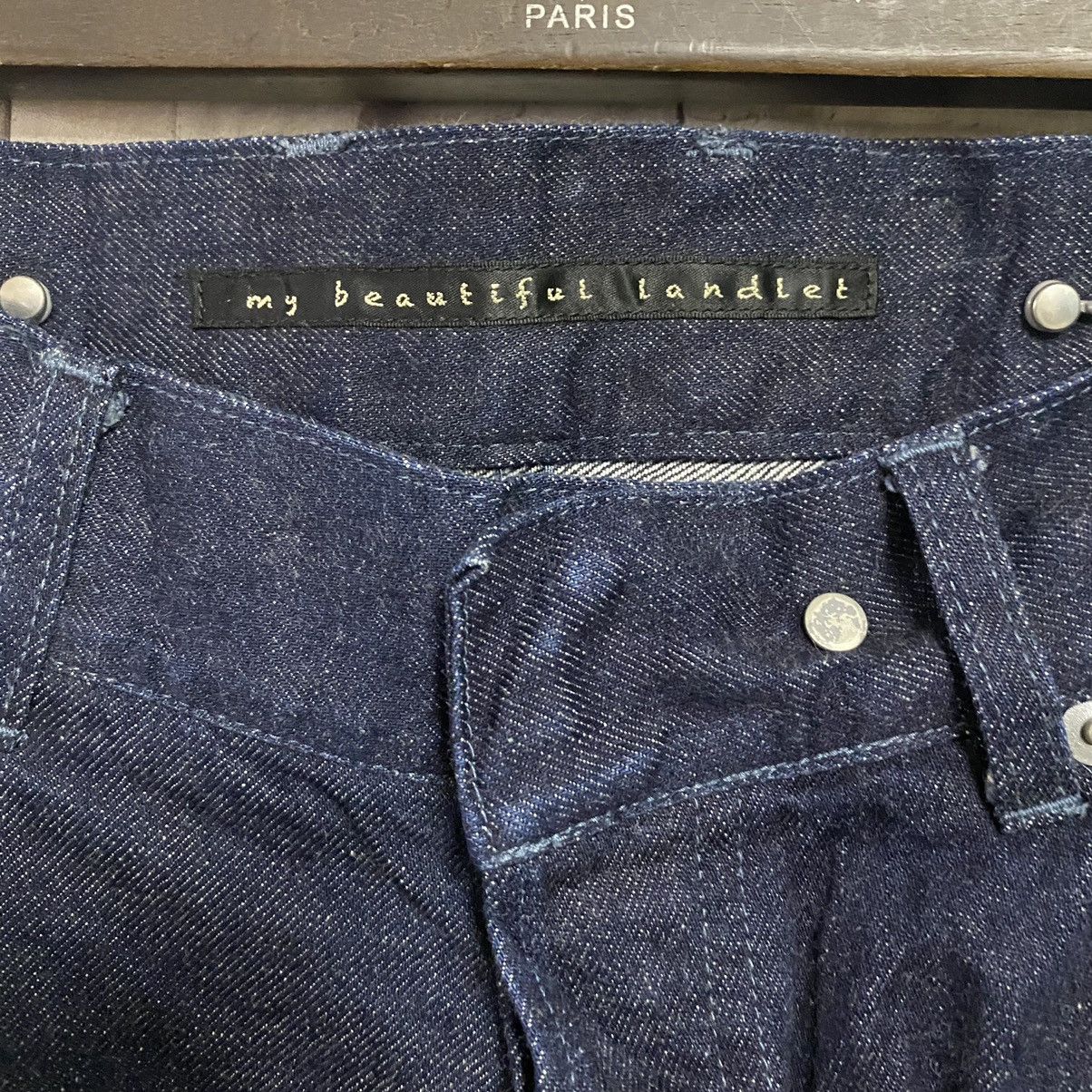my beautiful landlet Kouji Akasaki My Beautiful Landlet WideLeg Denim Crop Pants Size US 32 / EU 48 - 15 Thumbnail