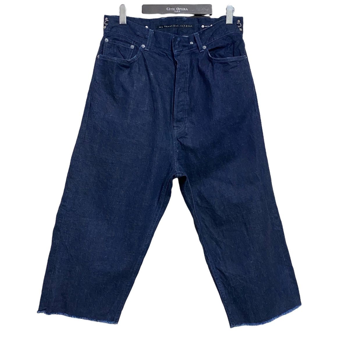 my beautiful landlet Kouji Akasaki My Beautiful Landlet WideLeg Denim Crop Pants Size US 32 / EU 48 - 2 Thumbnail