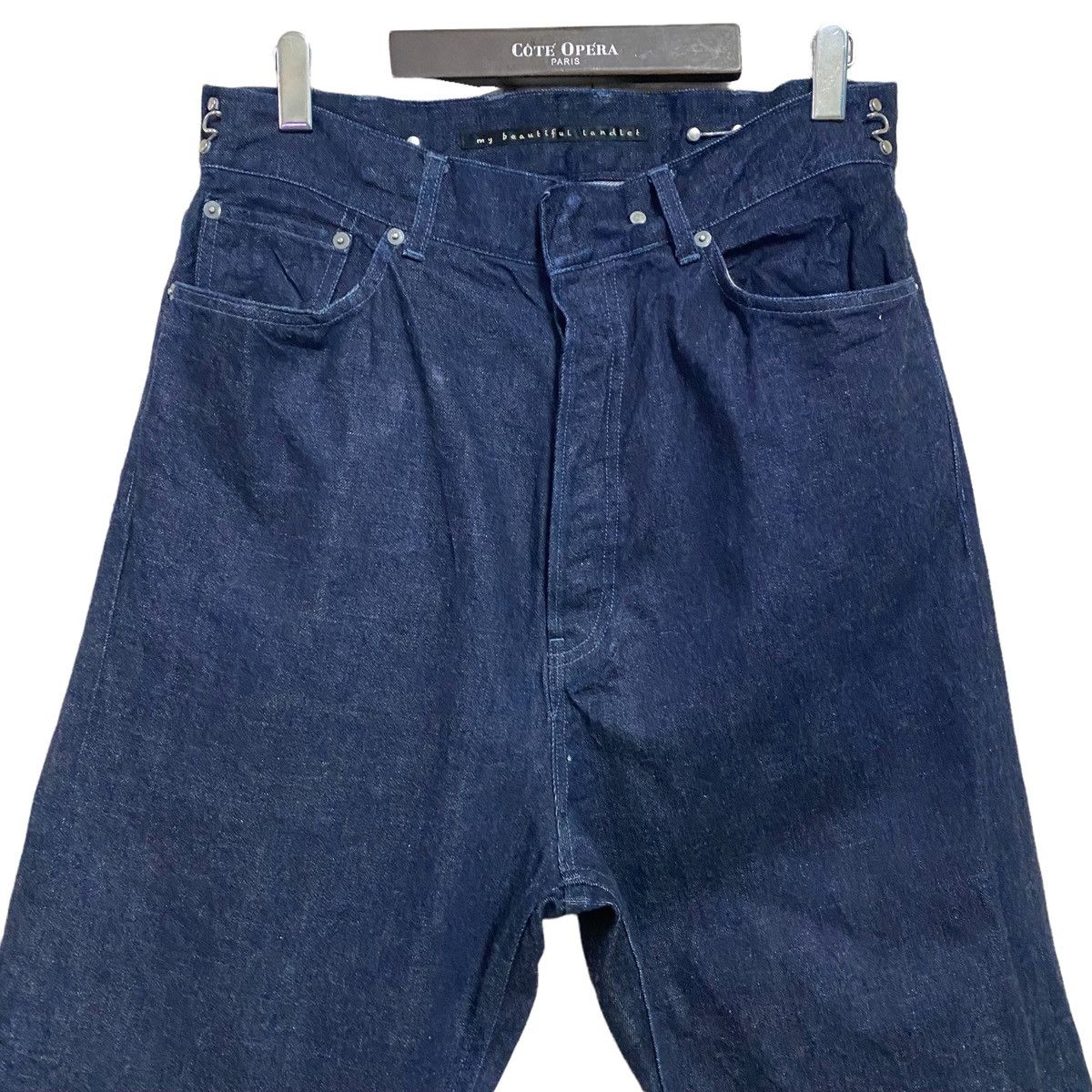 my beautiful landlet Kouji Akasaki My Beautiful Landlet WideLeg Denim Crop Pants Size US 32 / EU 48 - 3 Thumbnail