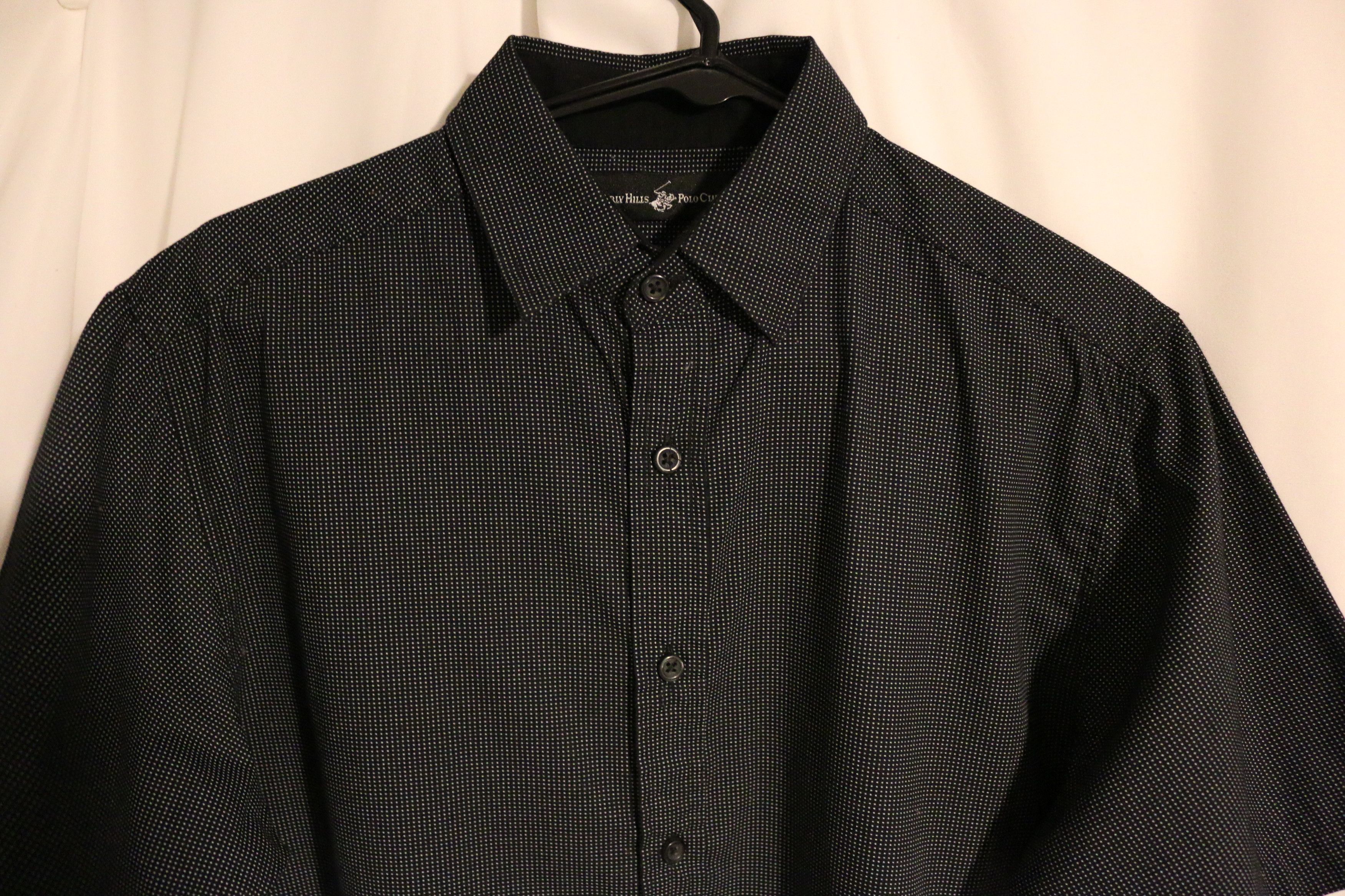 Beverly Hills Polo Club SM 100% Cotton gray Button Down Shirt Collared Size US M / EU 48-50 / 2 - 3 Thumbnail